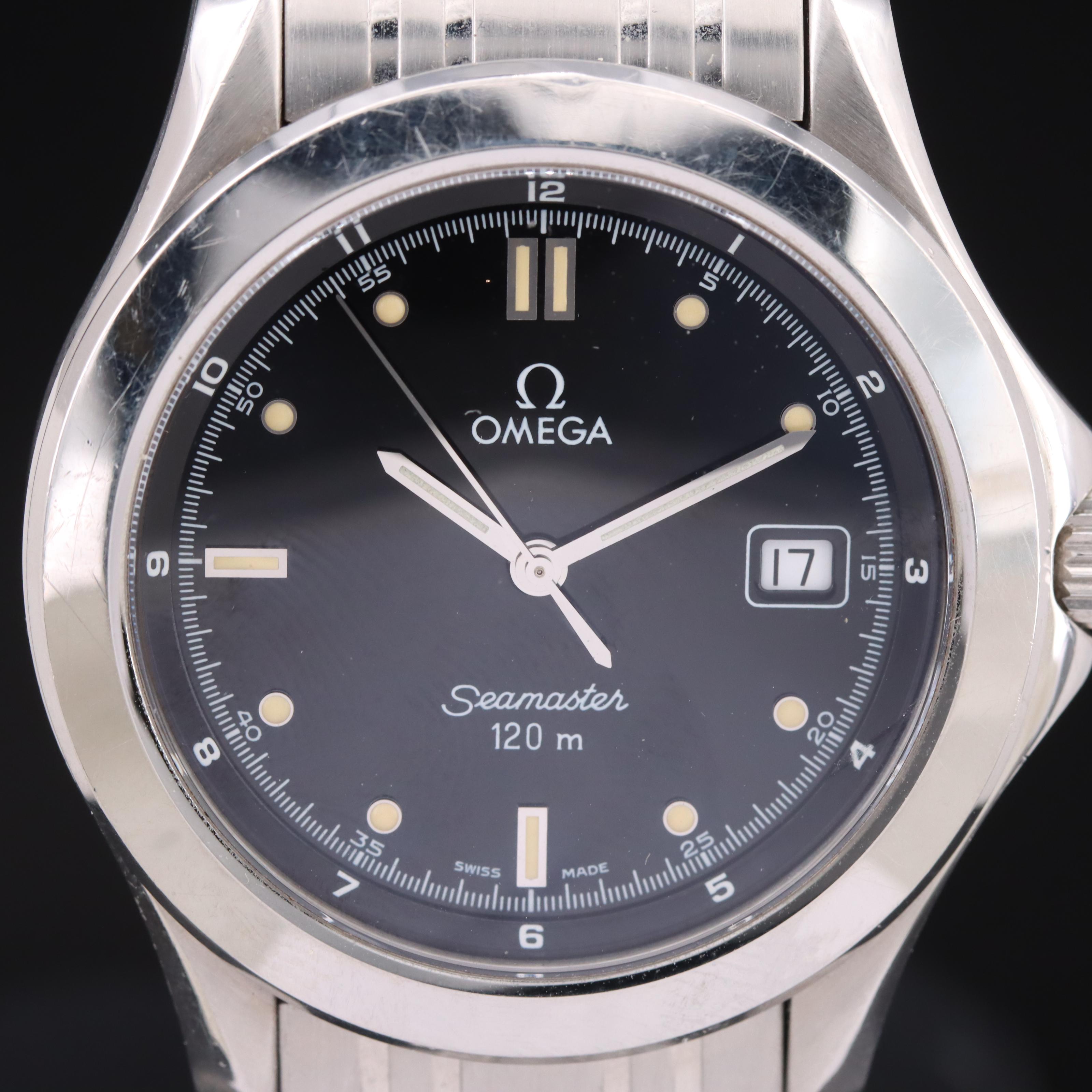 1992 - 1993 Stainless Steel Omega Seamaster 120 Meters with Date Watch