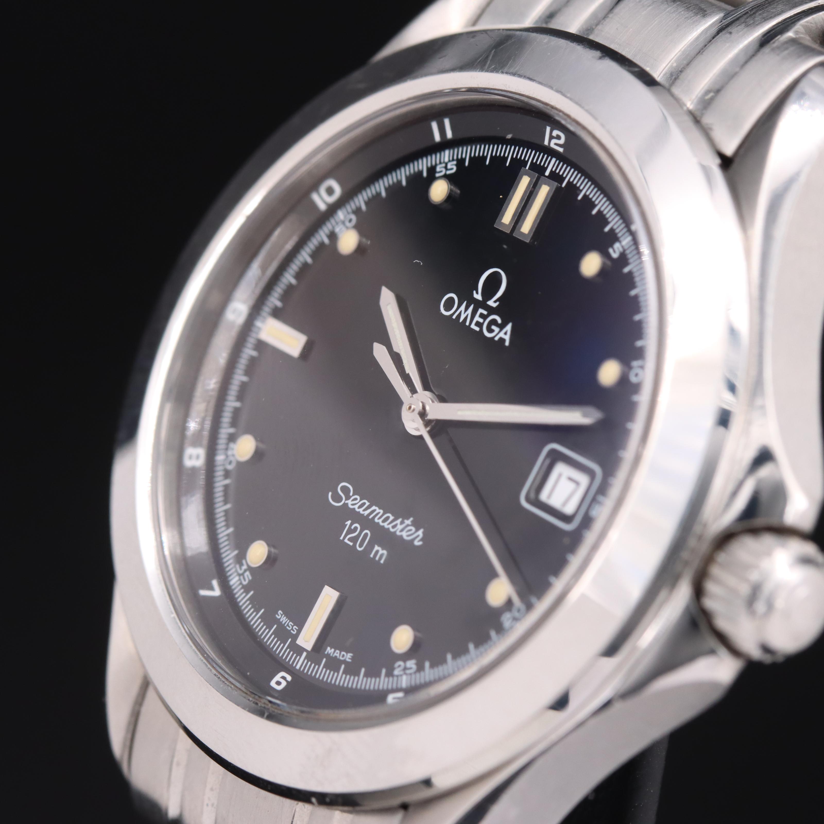 1992 - 1993 Stainless Steel Omega Seamaster 120 Meters with Date Watch