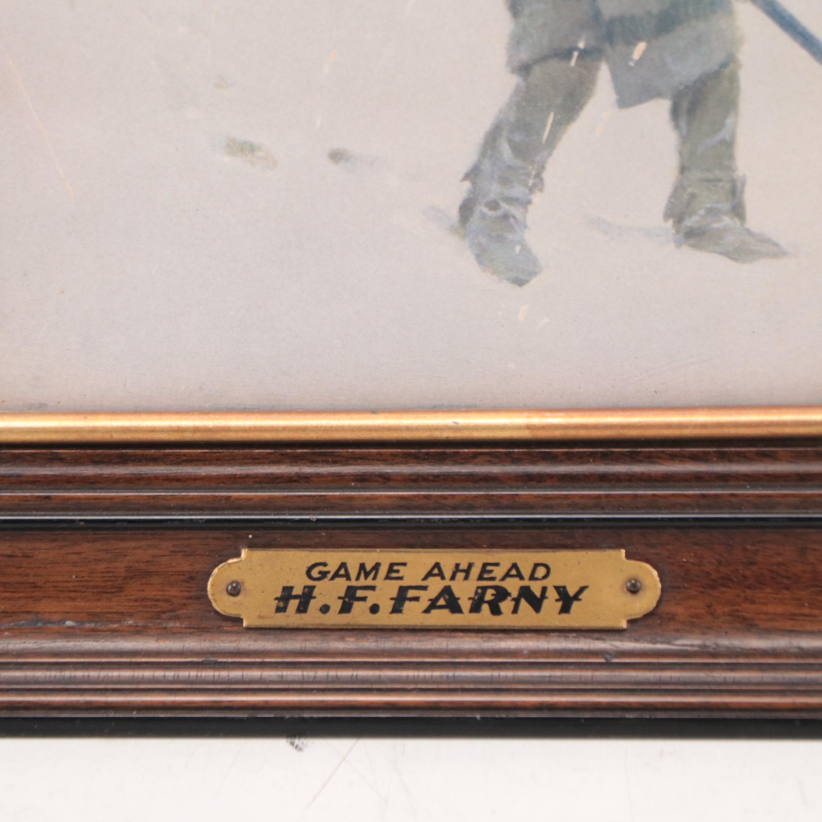 Offset Lithograph After Henry Farny "Game Ahead," Late 20th Century