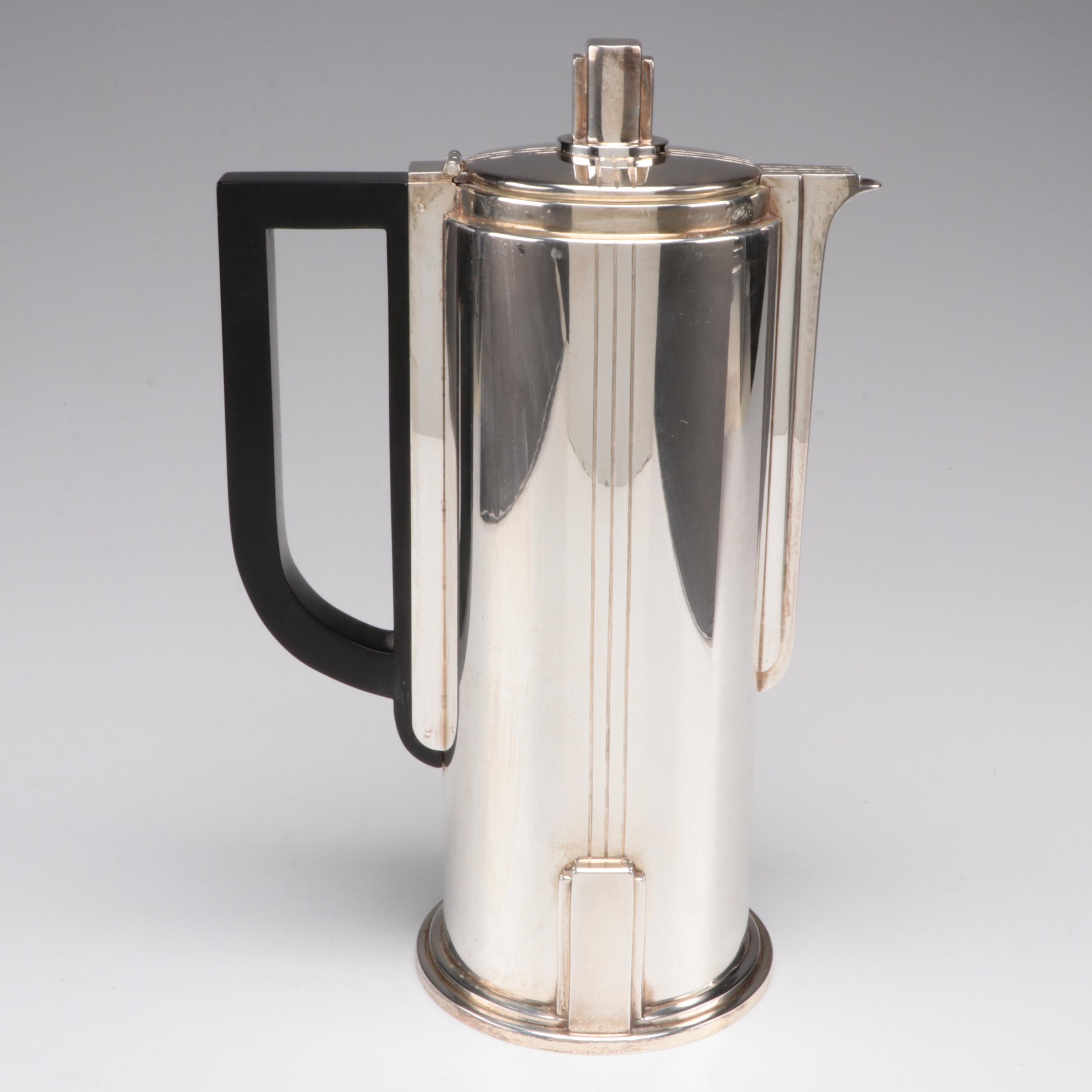 Art Deco Style Tiffany & Co. Sterling Silver Coffee Pot, Mid to Late 20th C.