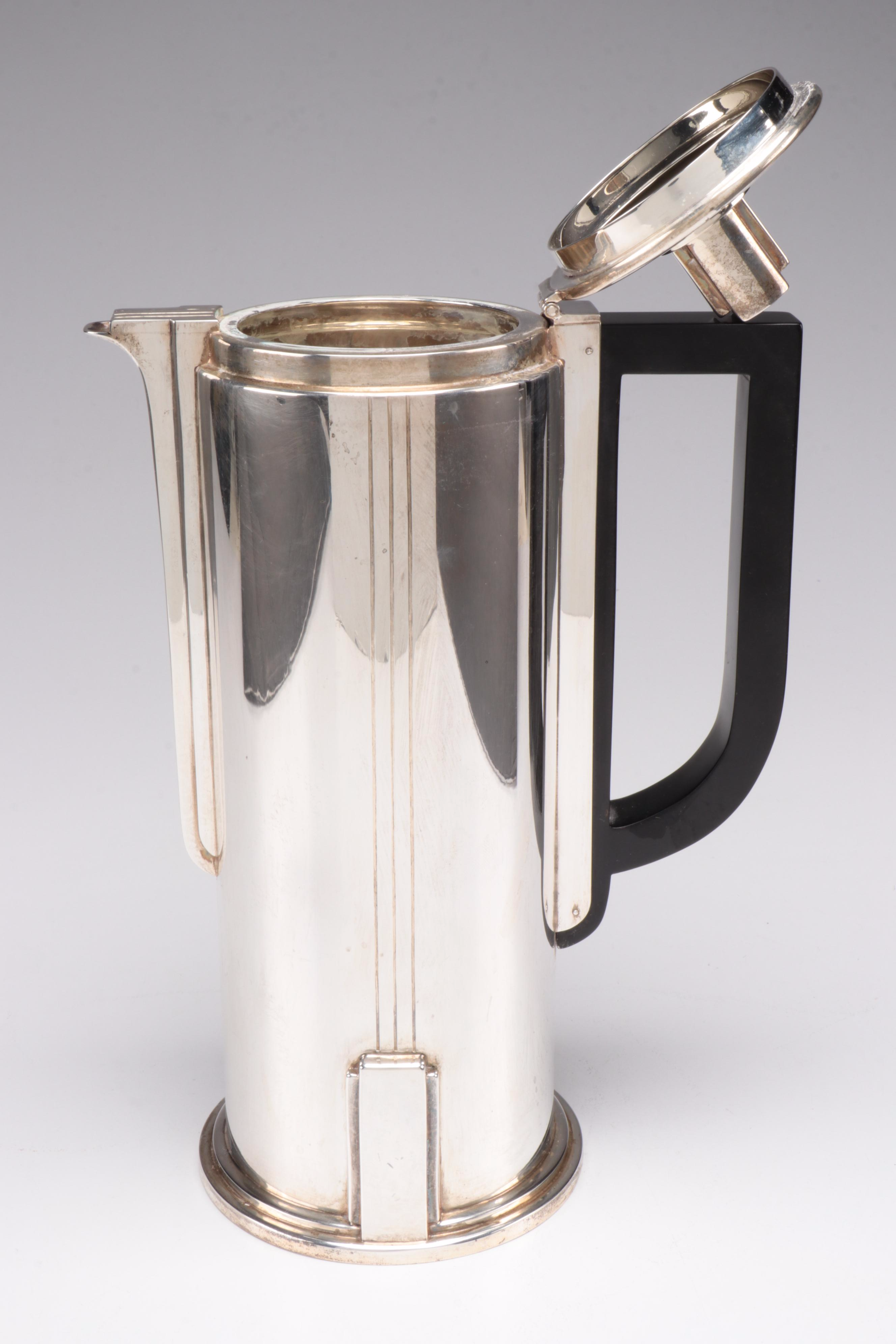 Art Deco Style Tiffany & Co. Sterling Silver Coffee Pot, Mid to Late 20th C.