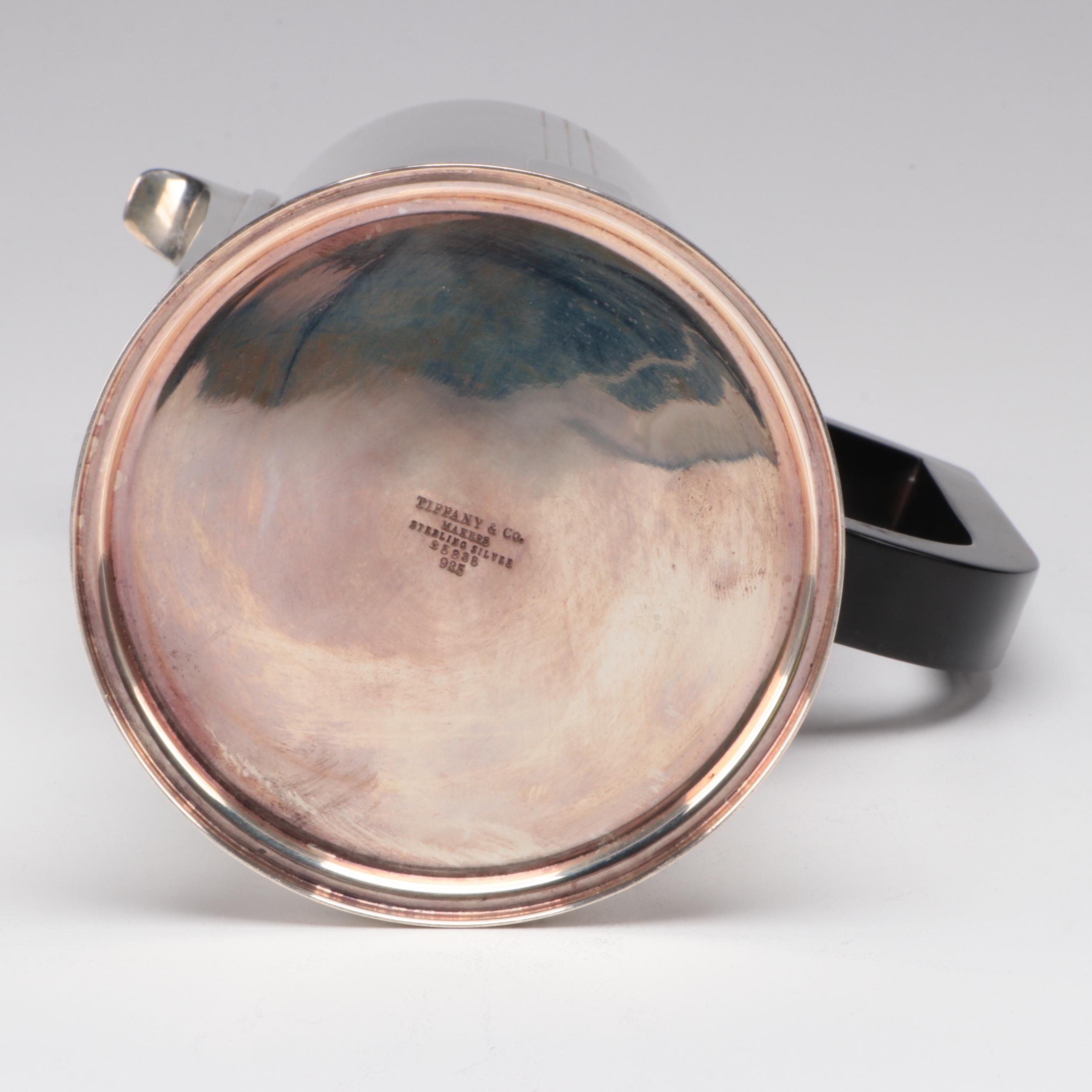 Art Deco Style Tiffany & Co. Sterling Silver Coffee Pot, Mid to Late 20th C.