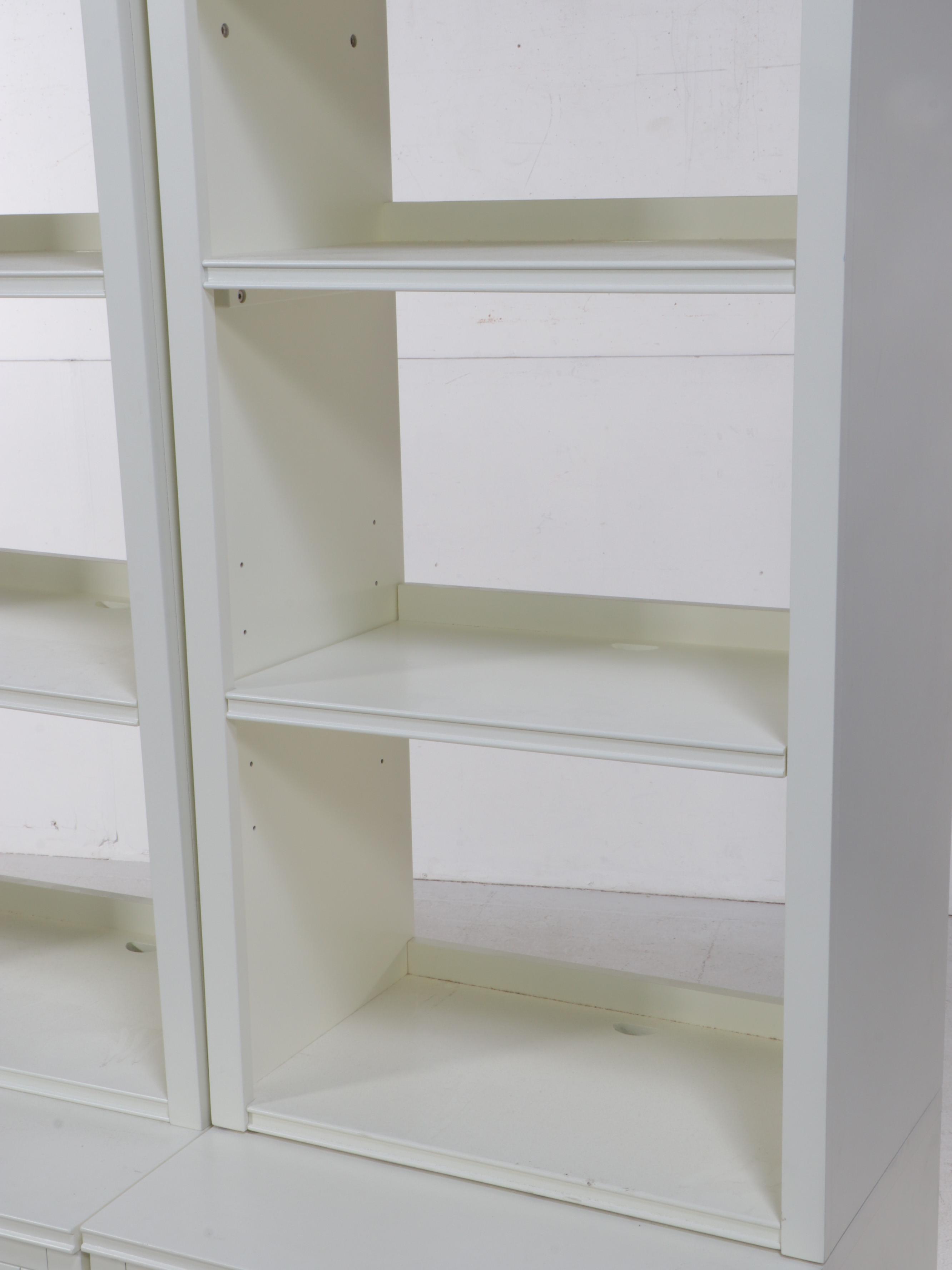 WhitePainted Wooden Wall Unit EBTH