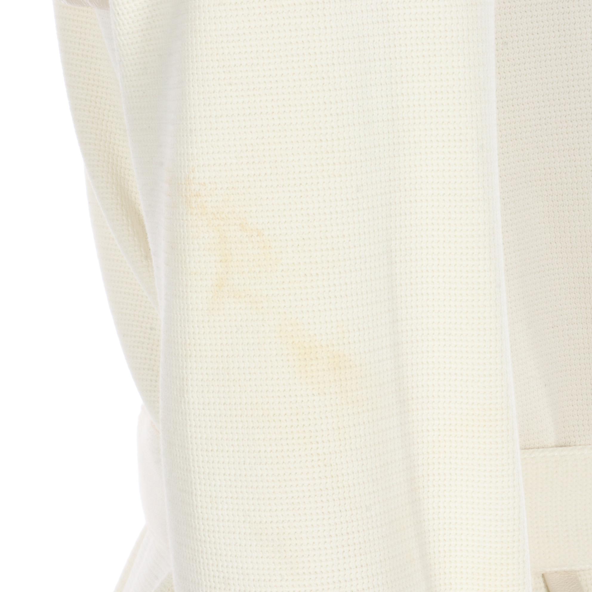 Tory Burch Double-Breasted Short Trench Coat in Double Knit with Leather Trim