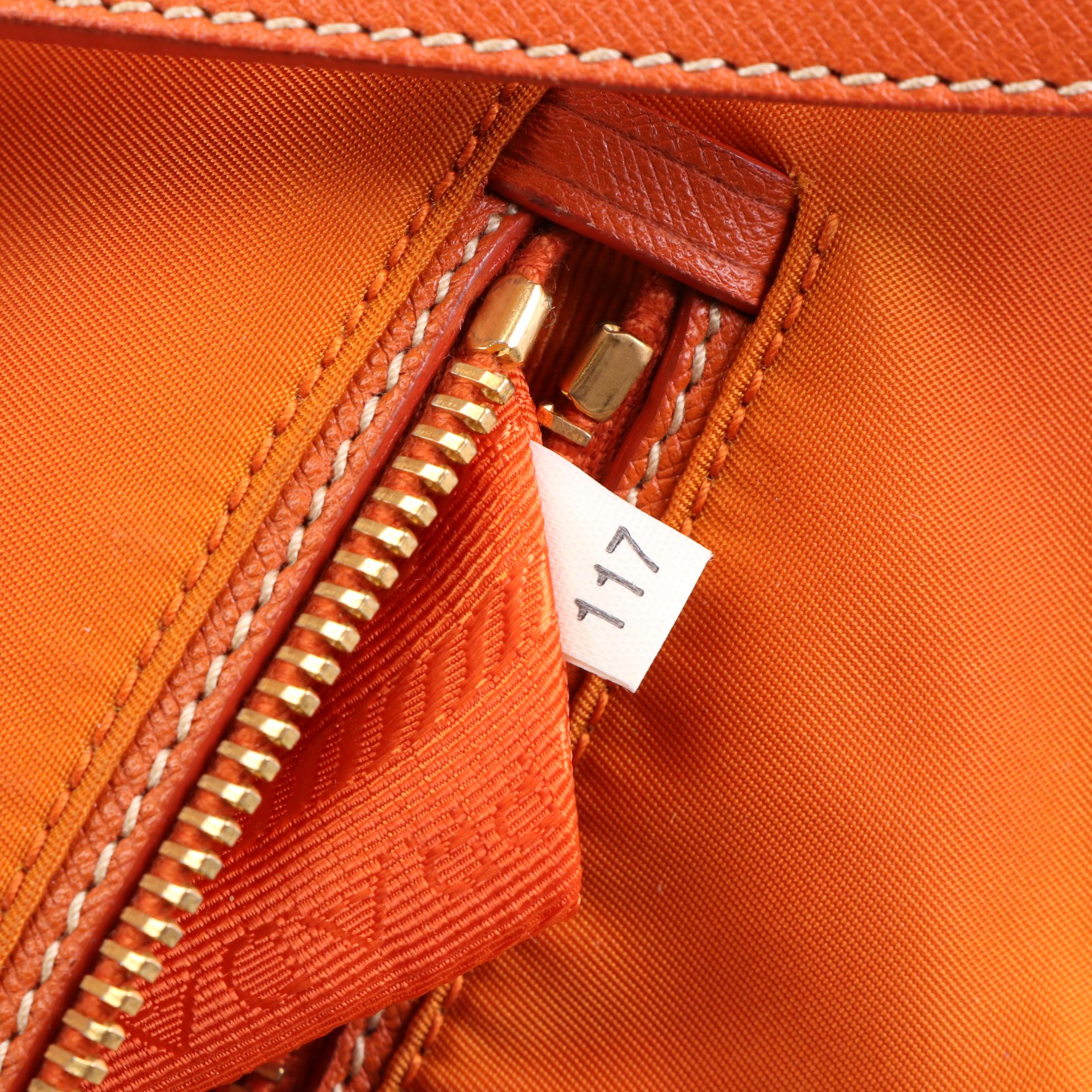 Prada Tessuto Nylon and Leather Baguette