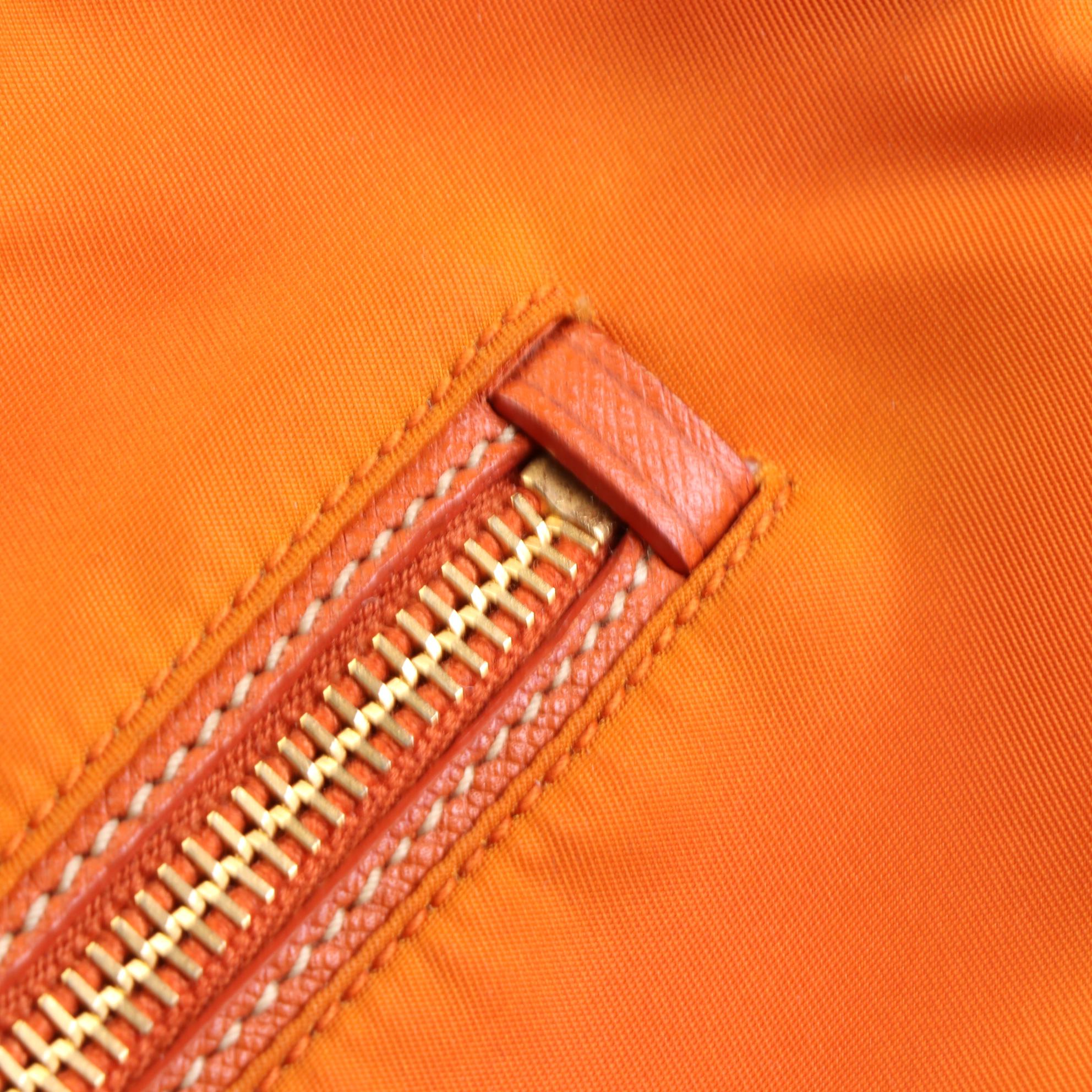 Prada Tessuto Nylon and Leather Baguette