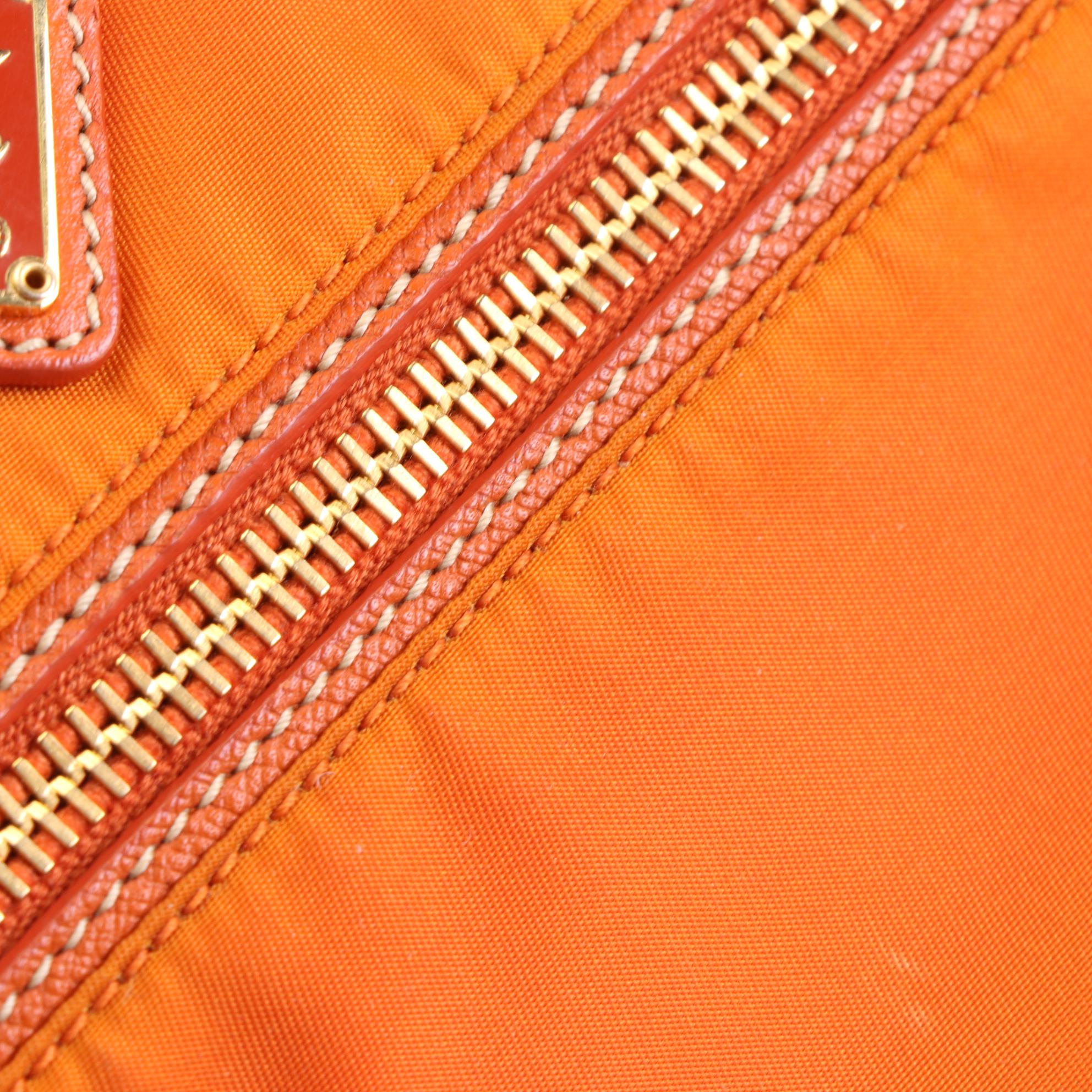 Prada Tessuto Nylon and Leather Baguette