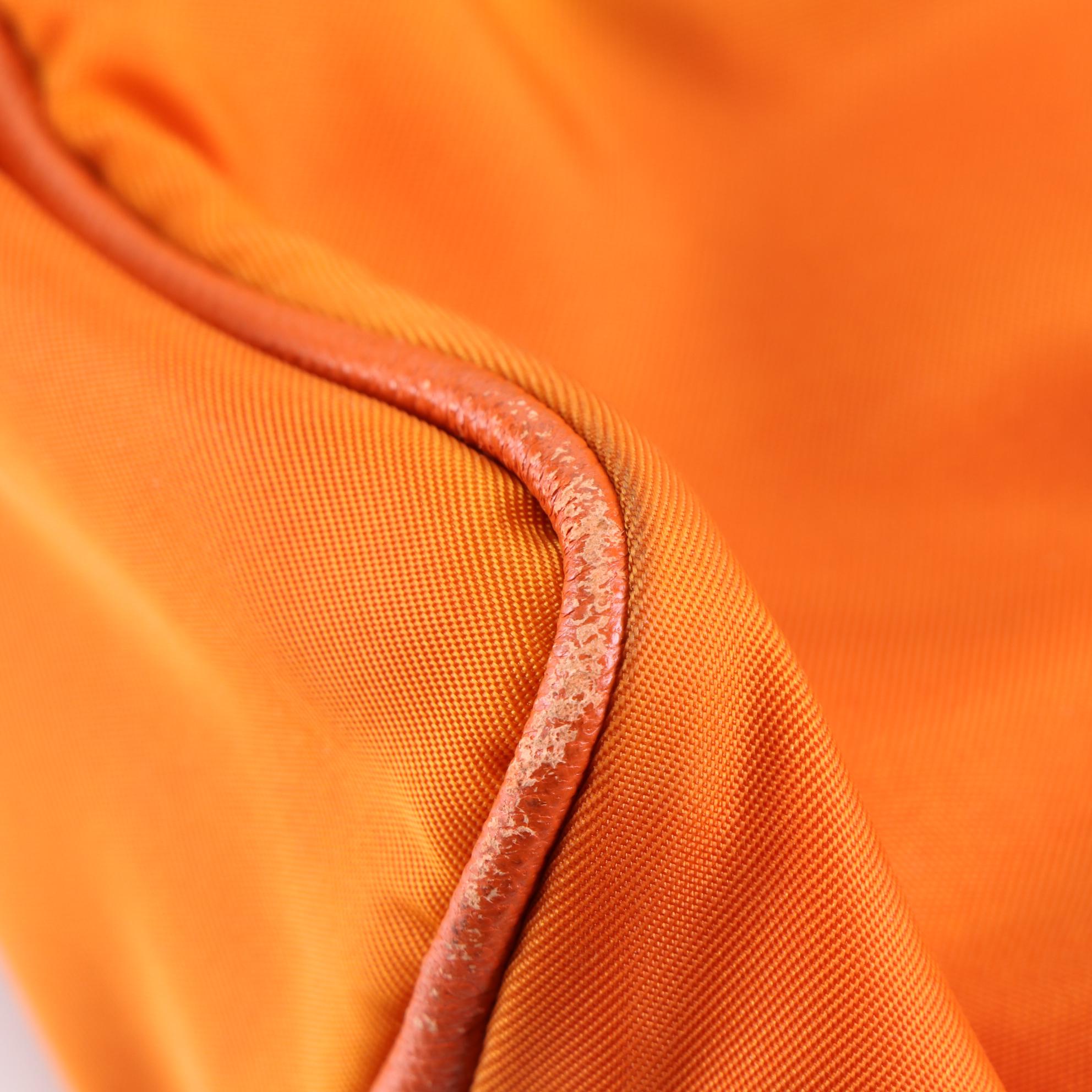 Prada Tessuto Nylon and Leather Baguette