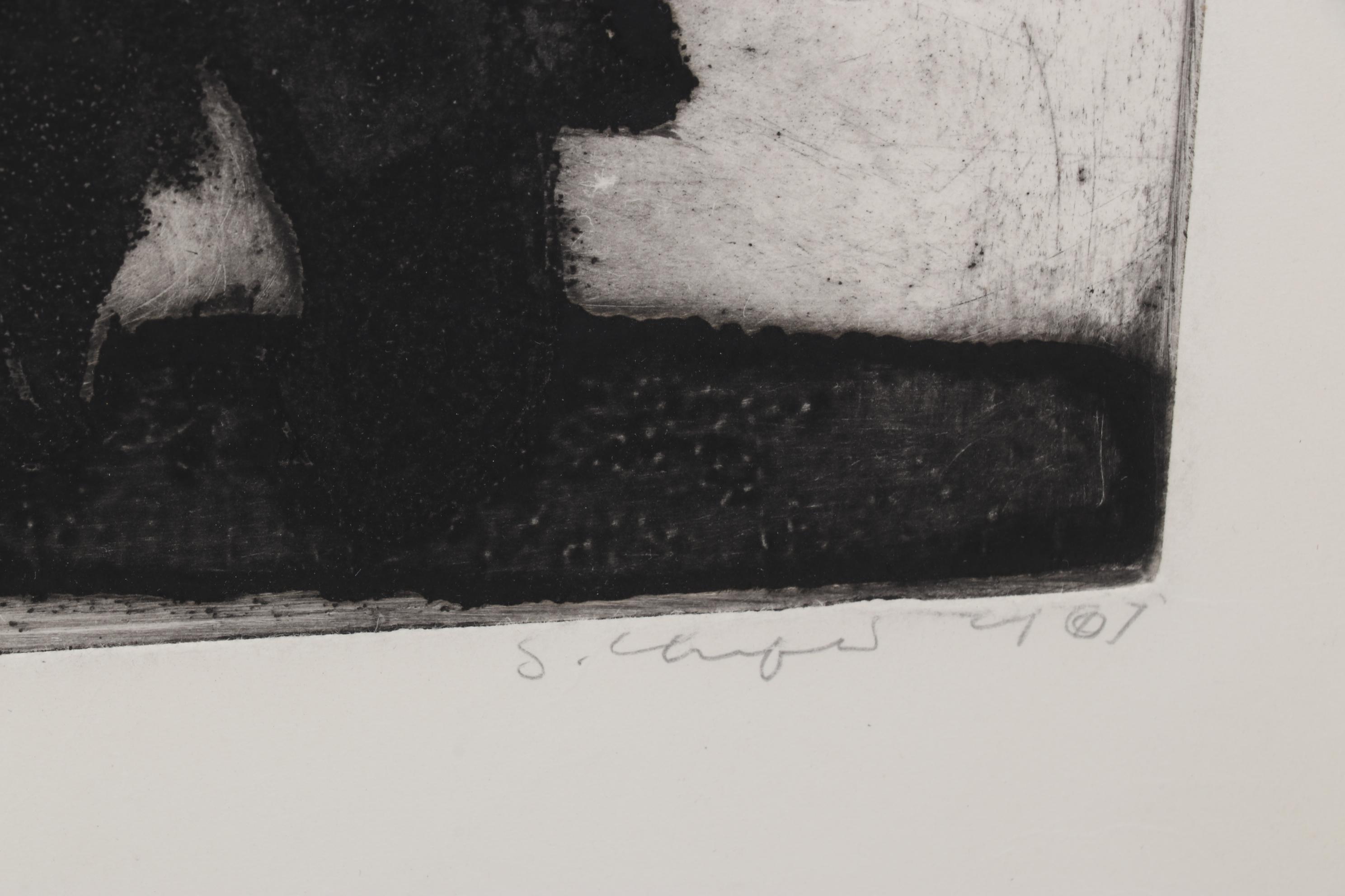 Sidney Chafetz Etching With Aquatint "To the Barricades," Circa 1968