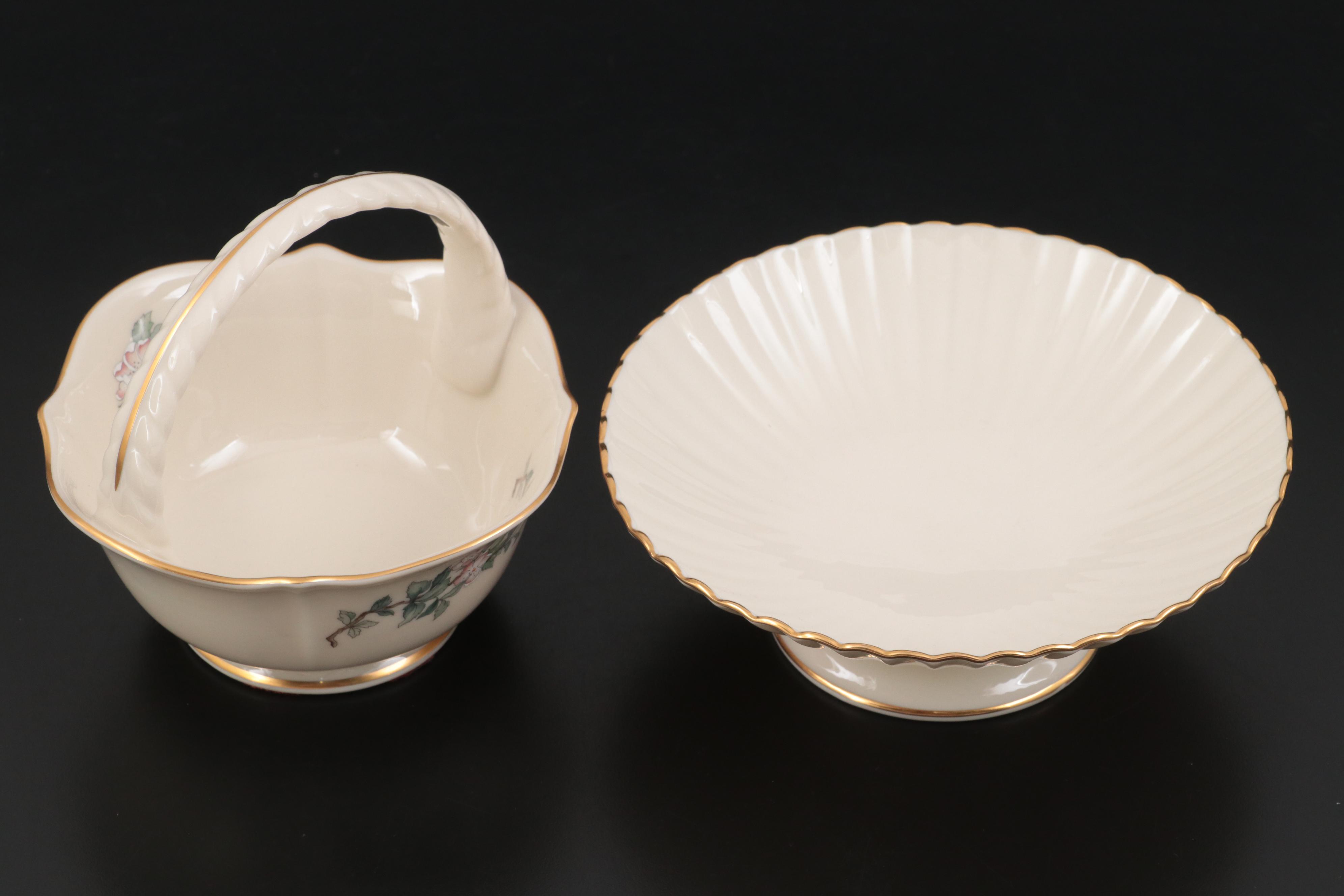 Lenox Bone China Vases and Figurines, Mid to Late 20th Century