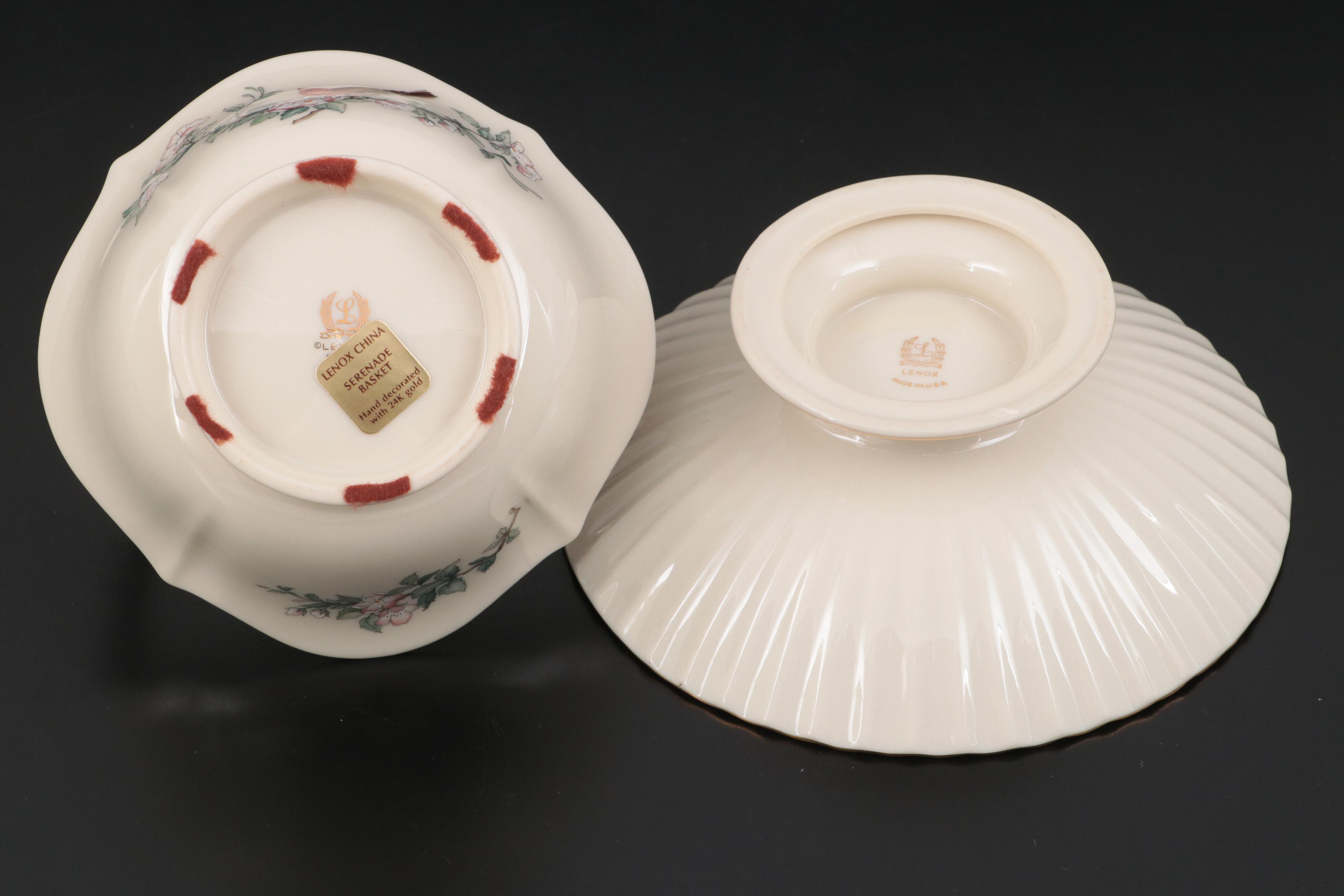 Lenox Bone China Vases and Figurines, Mid to Late 20th Century