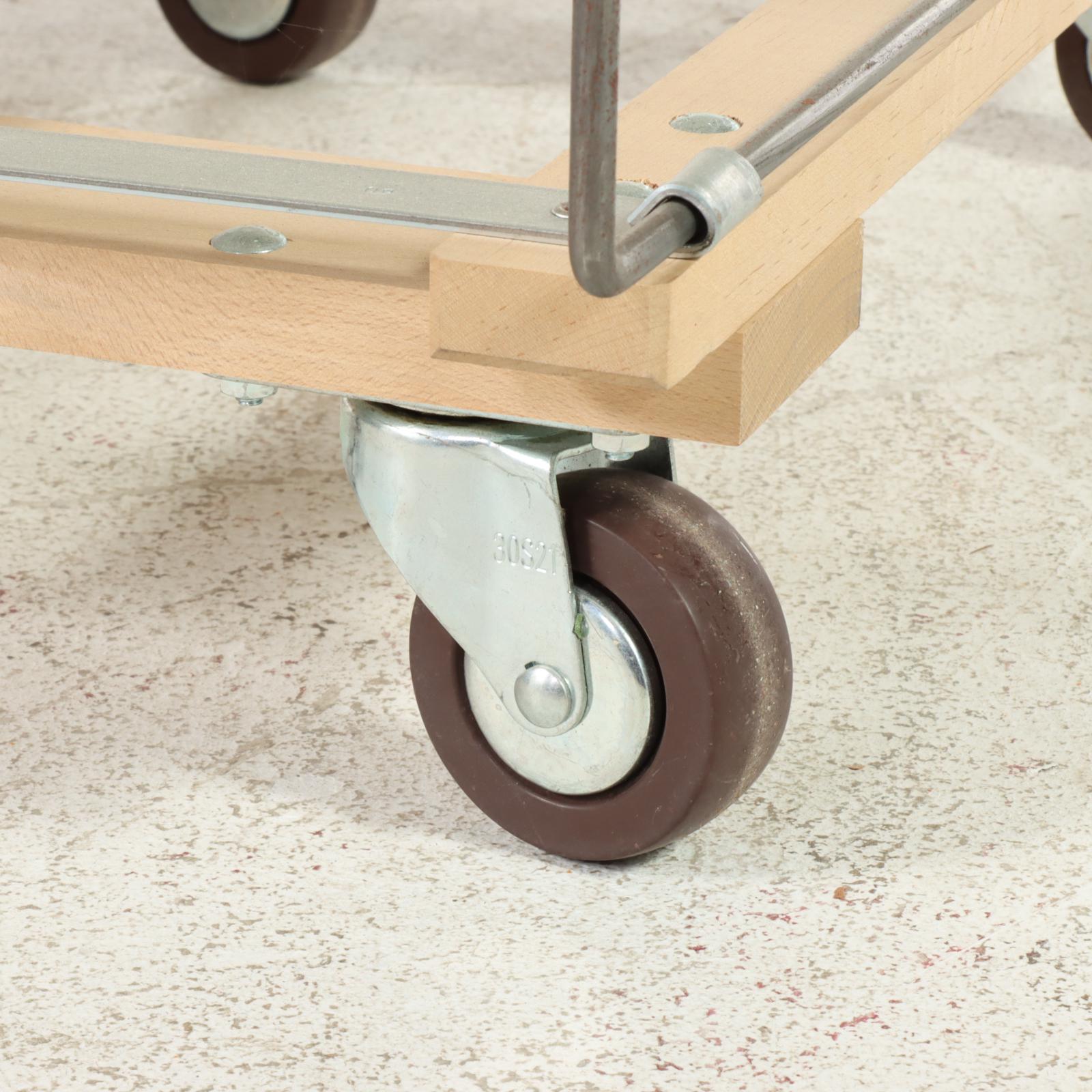 Five Restoration Hardware Dandux Canvas and Wheeled Laundry Carts