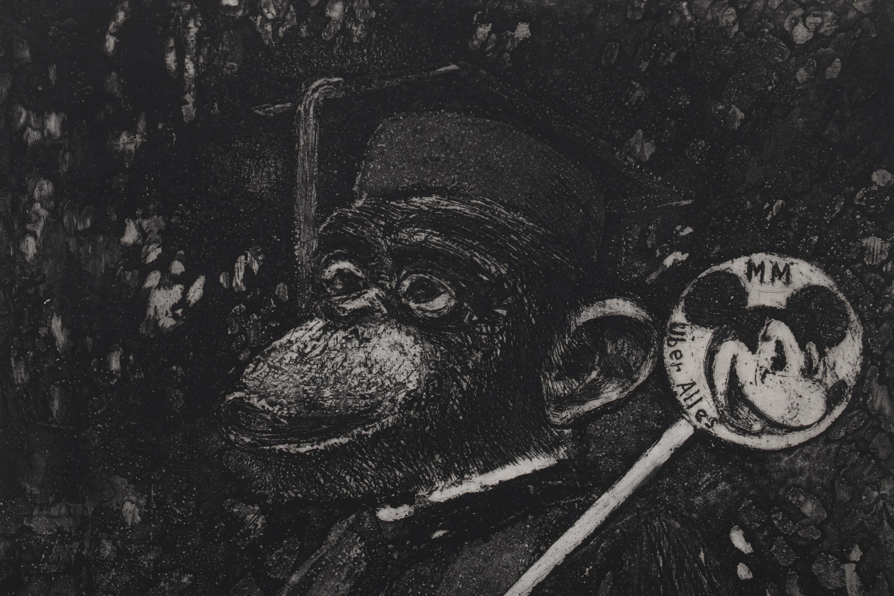 Sidney Chafetz Etching "Macebearer," 1970