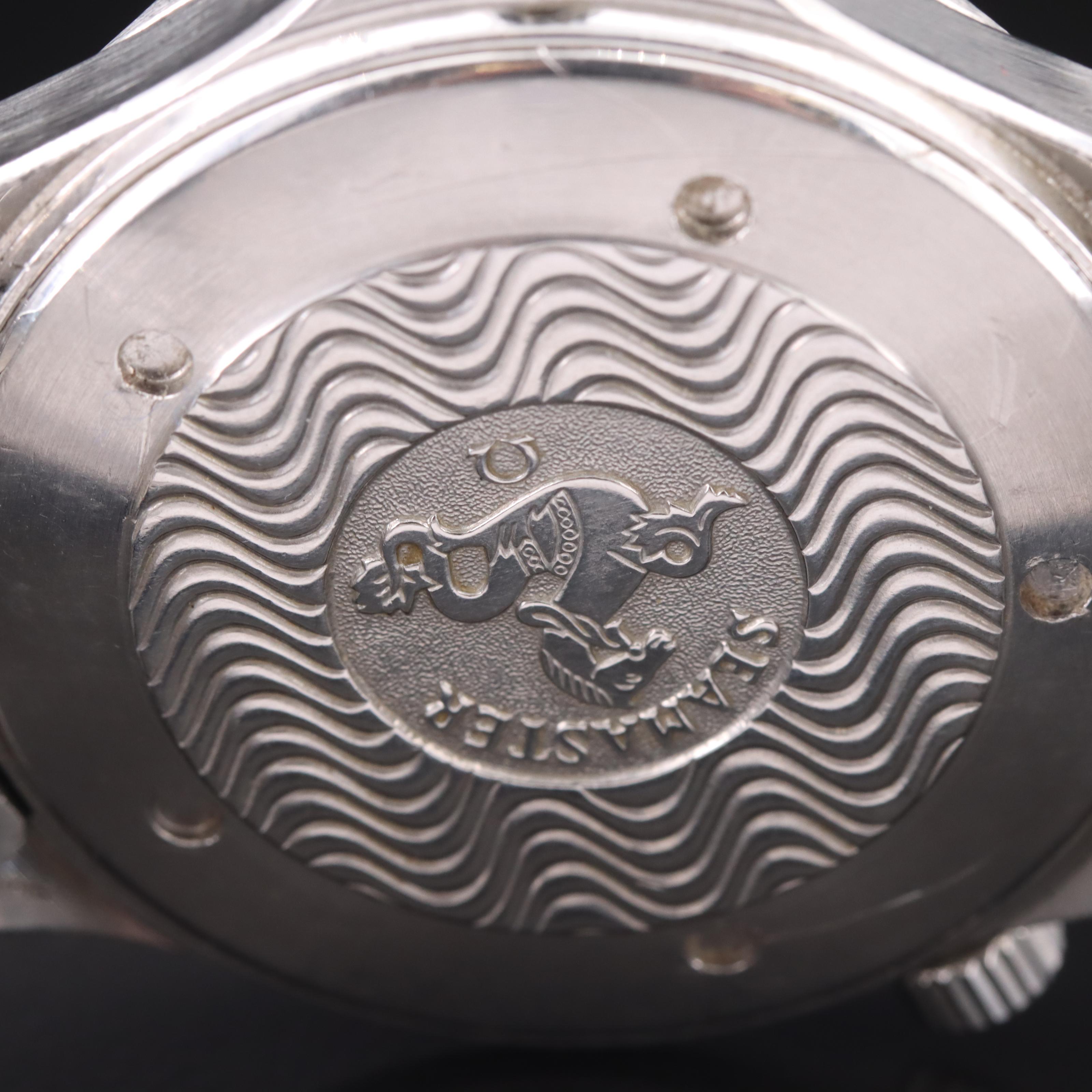 1998 Omega Seamaster Professional 300 Meters Blue Wave Dial Watch