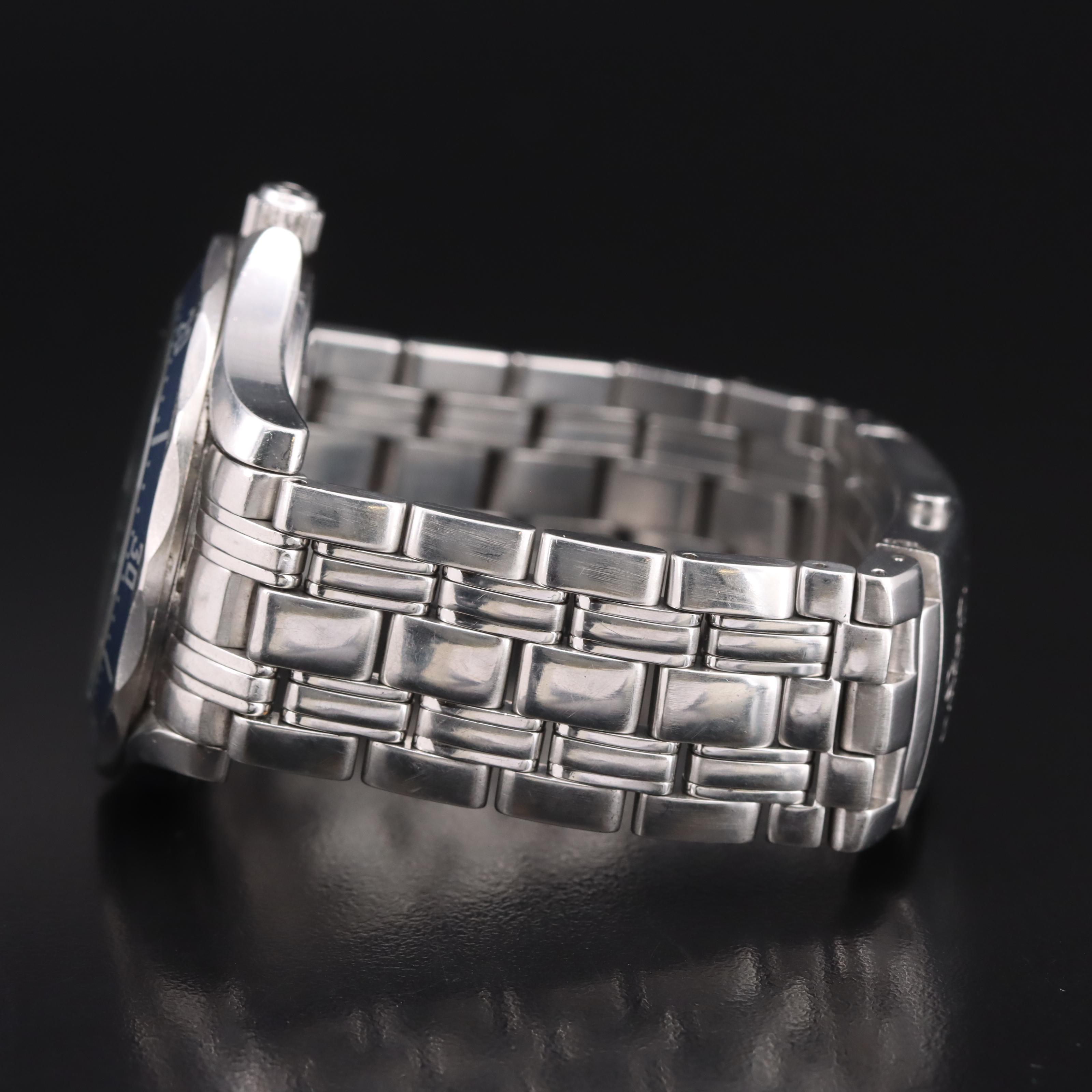 1998 Omega Seamaster Professional 300 Meters Blue Wave Dial Watch