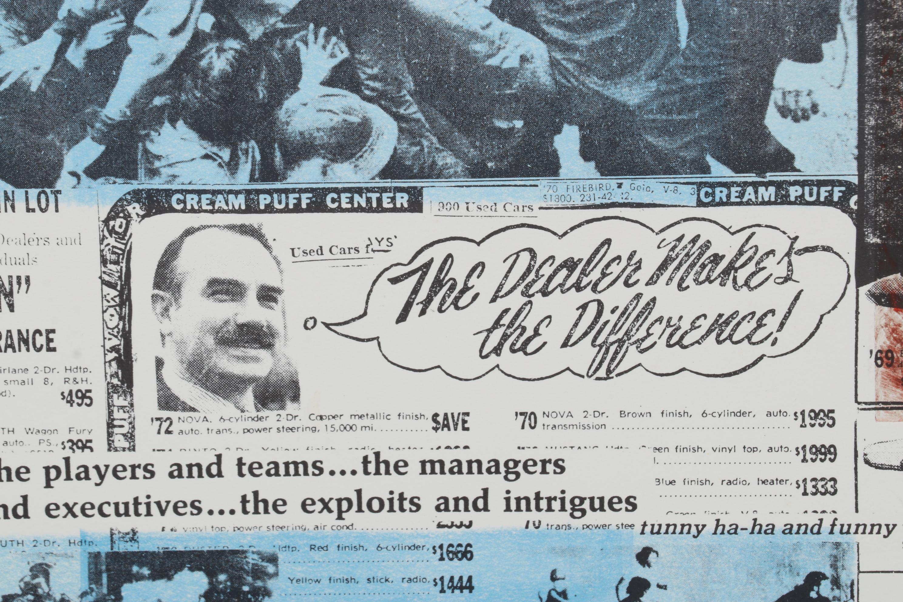 Sidney Chafetz Etching and Lithograph "Apt Quote," 1973