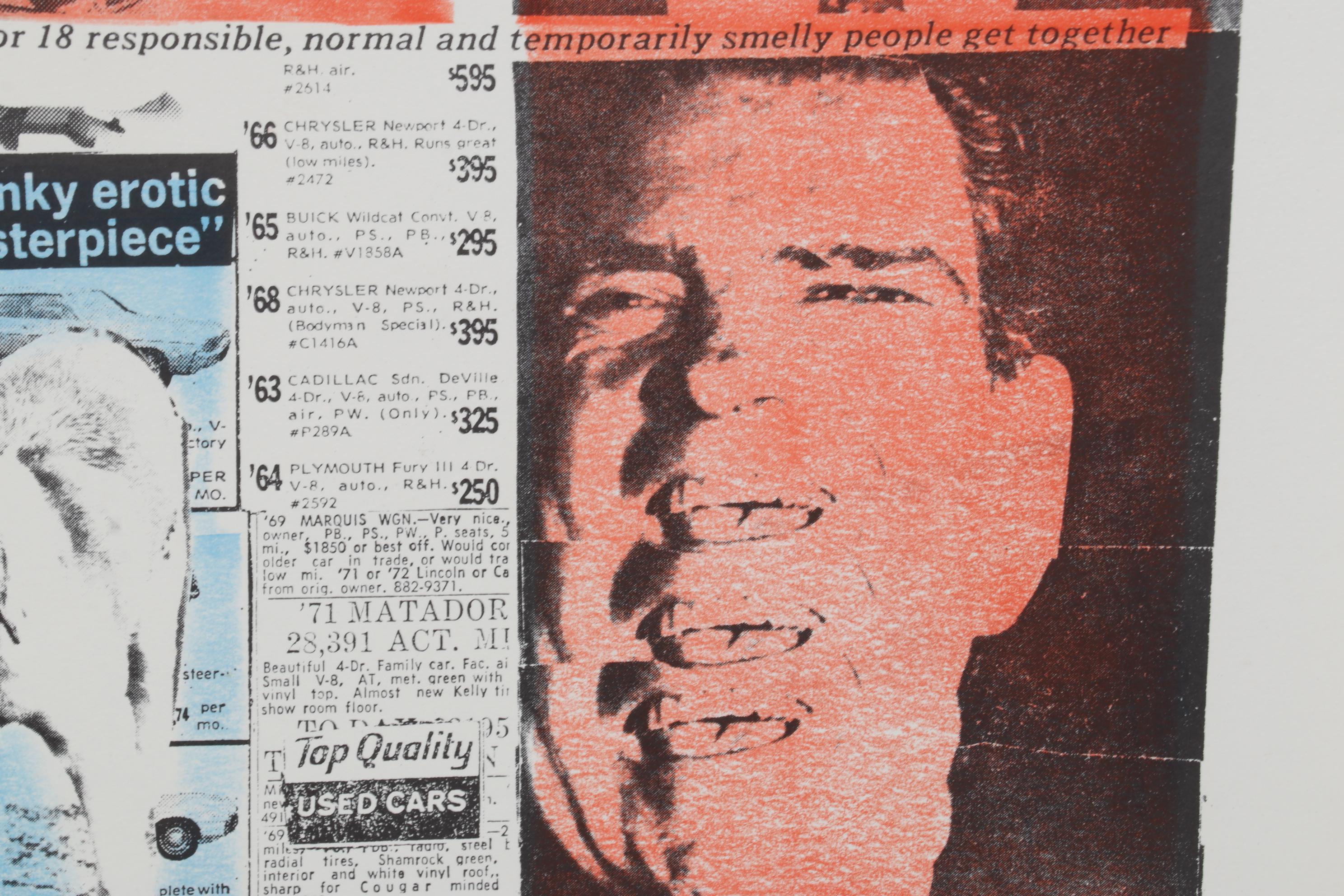 Sidney Chafetz Etching and Lithograph "Apt Quote," 1973