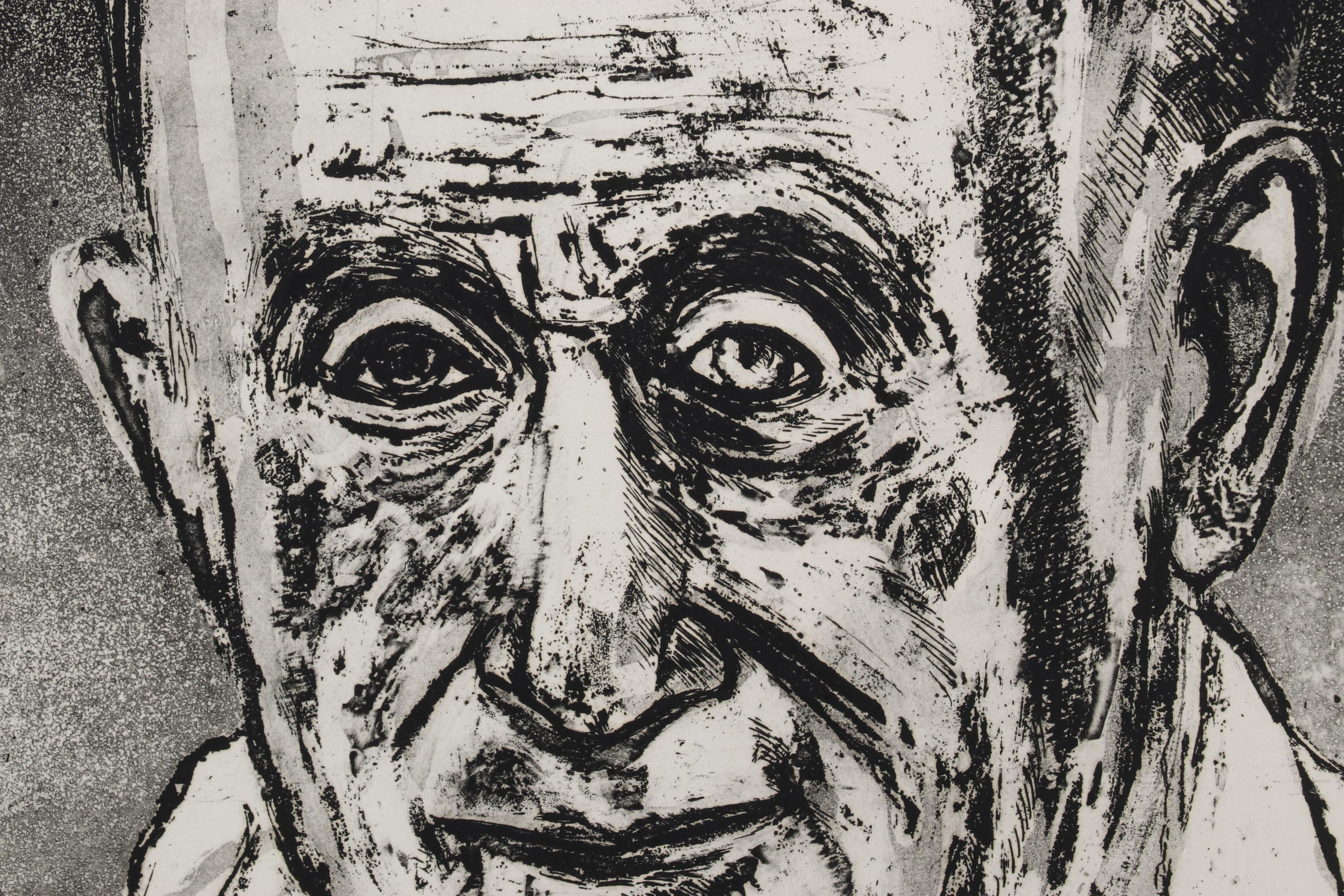 Sidney Chafetz Etching With Aquatint "Dr. Robert M. Zollinger," 1974