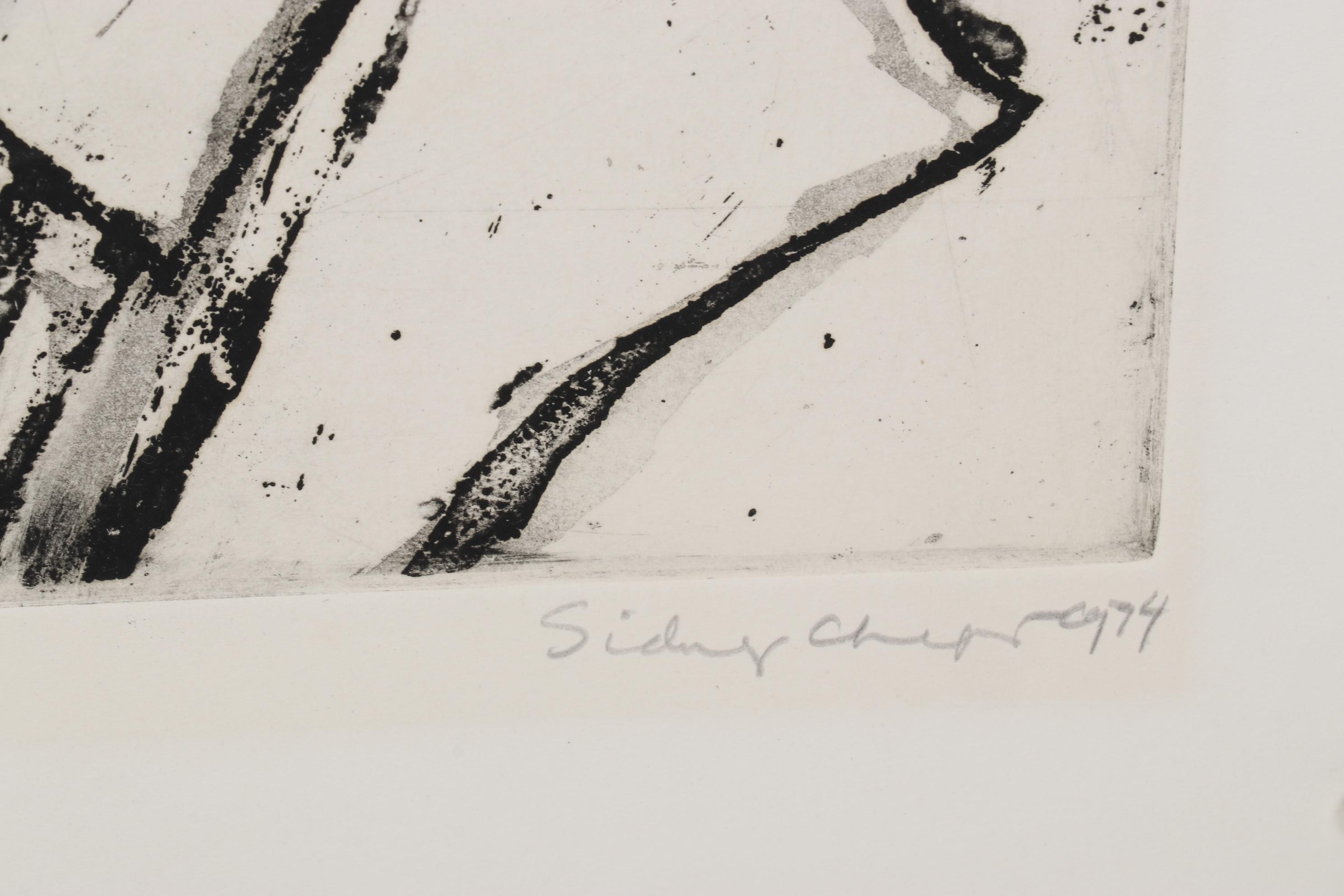 Sidney Chafetz Etching With Aquatint "Dr. Robert M. Zollinger," 1974