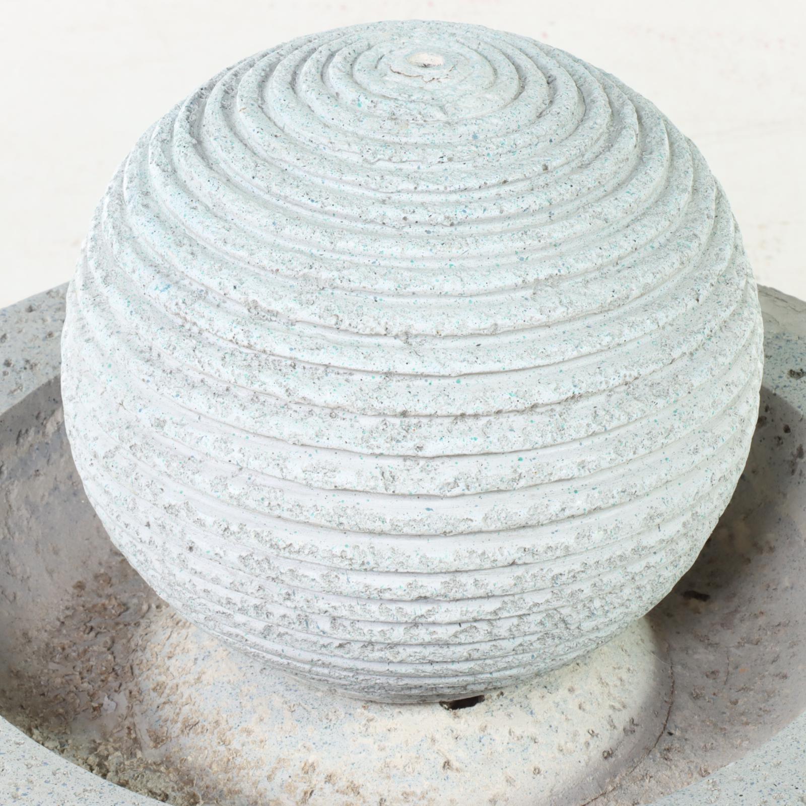 Modernist Style Cast Concrete Water Fountain