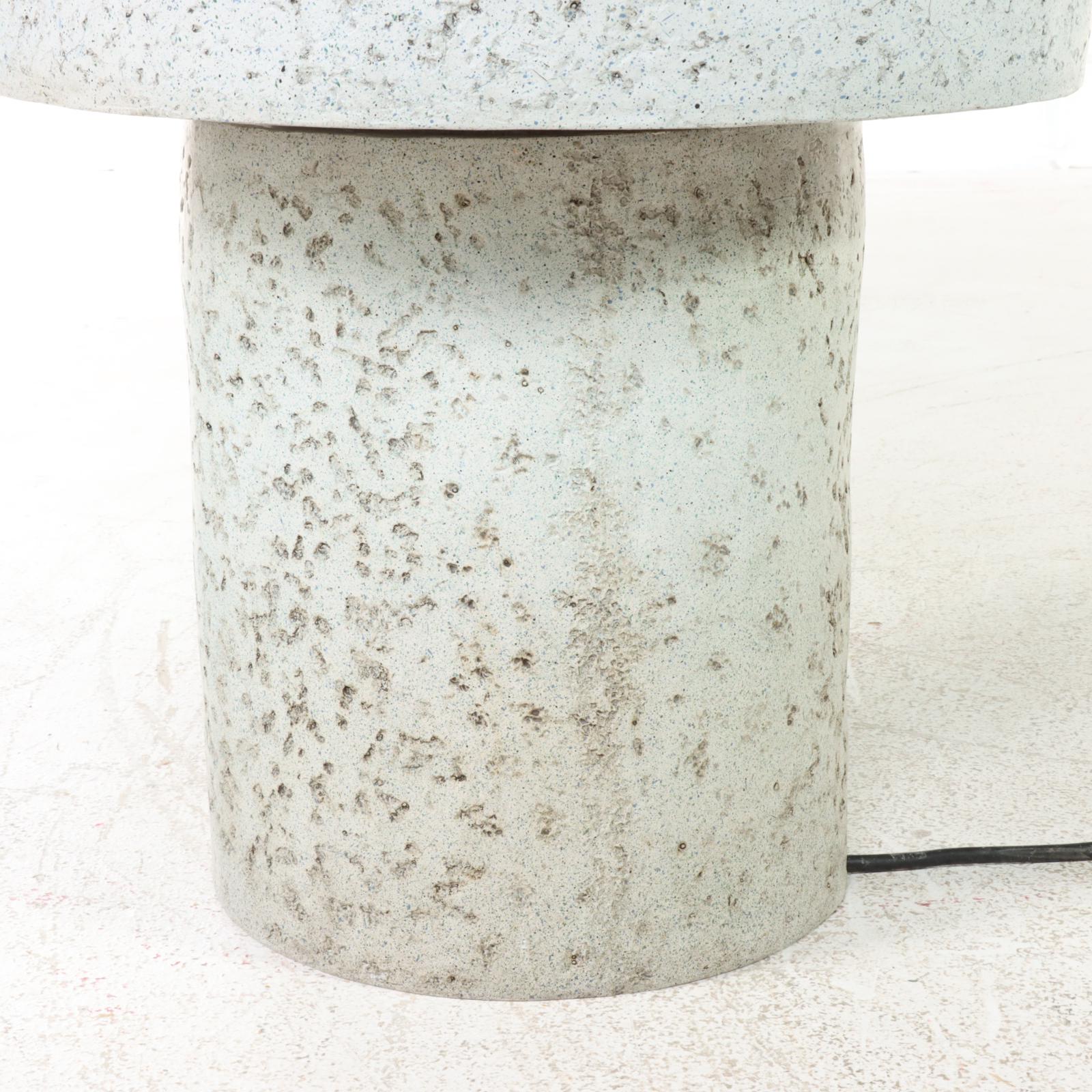 Modernist Style Cast Concrete Water Fountain
