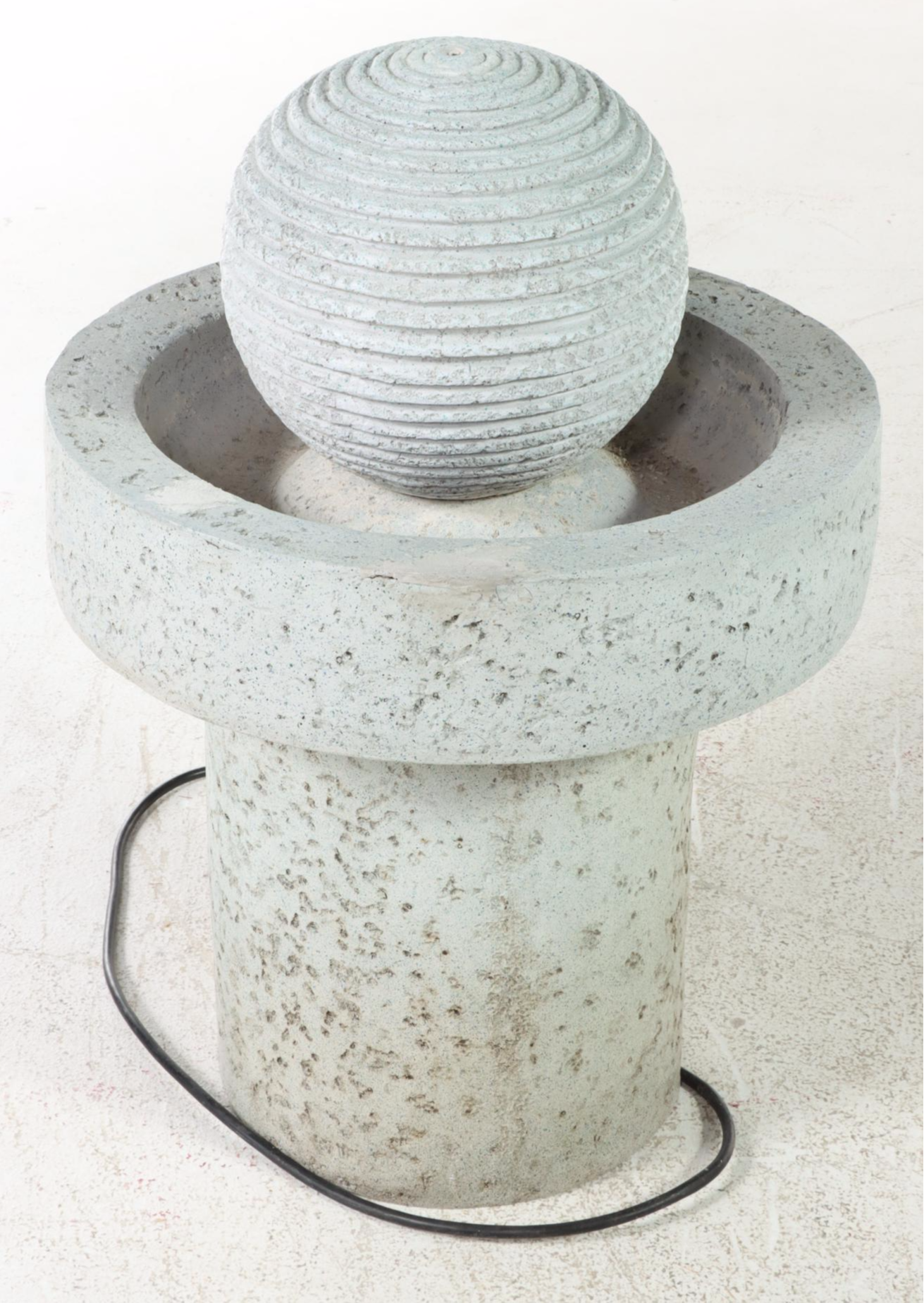 Modernist Style Cast Concrete Water Fountain