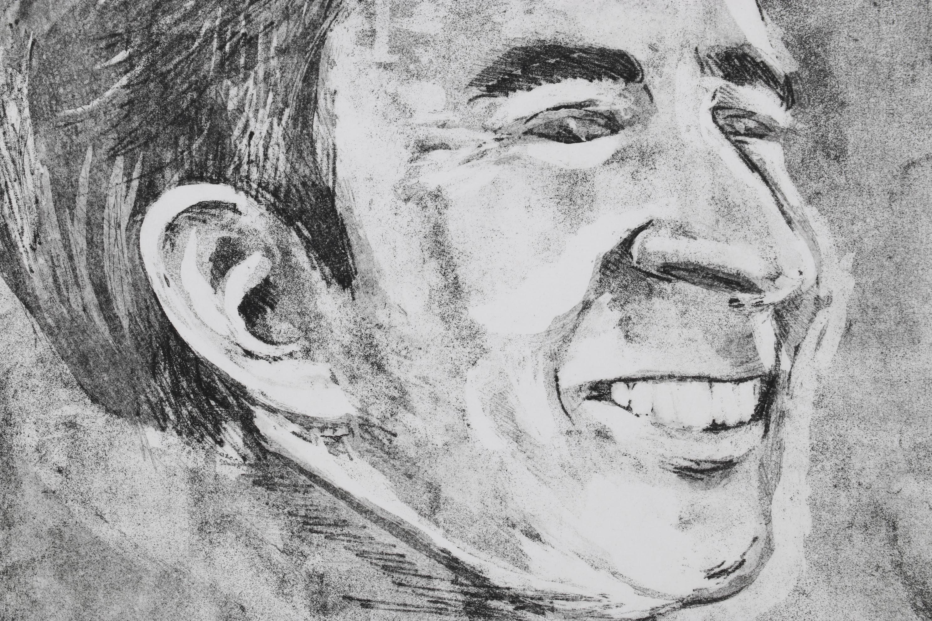 Sidney Chafetz Etching With Aquatint "John Updike," 1981