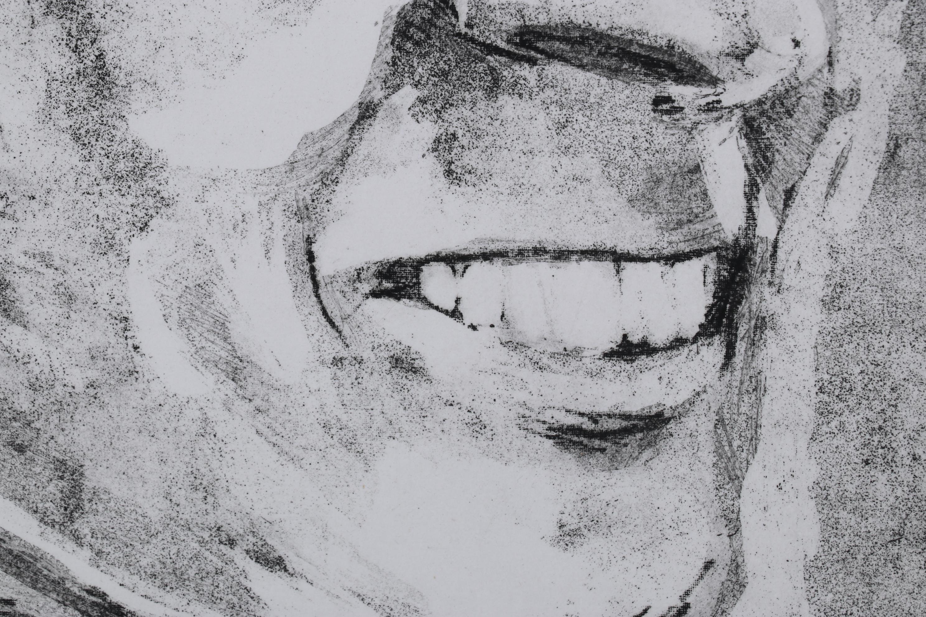 Sidney Chafetz Etching With Aquatint "John Updike," 1981