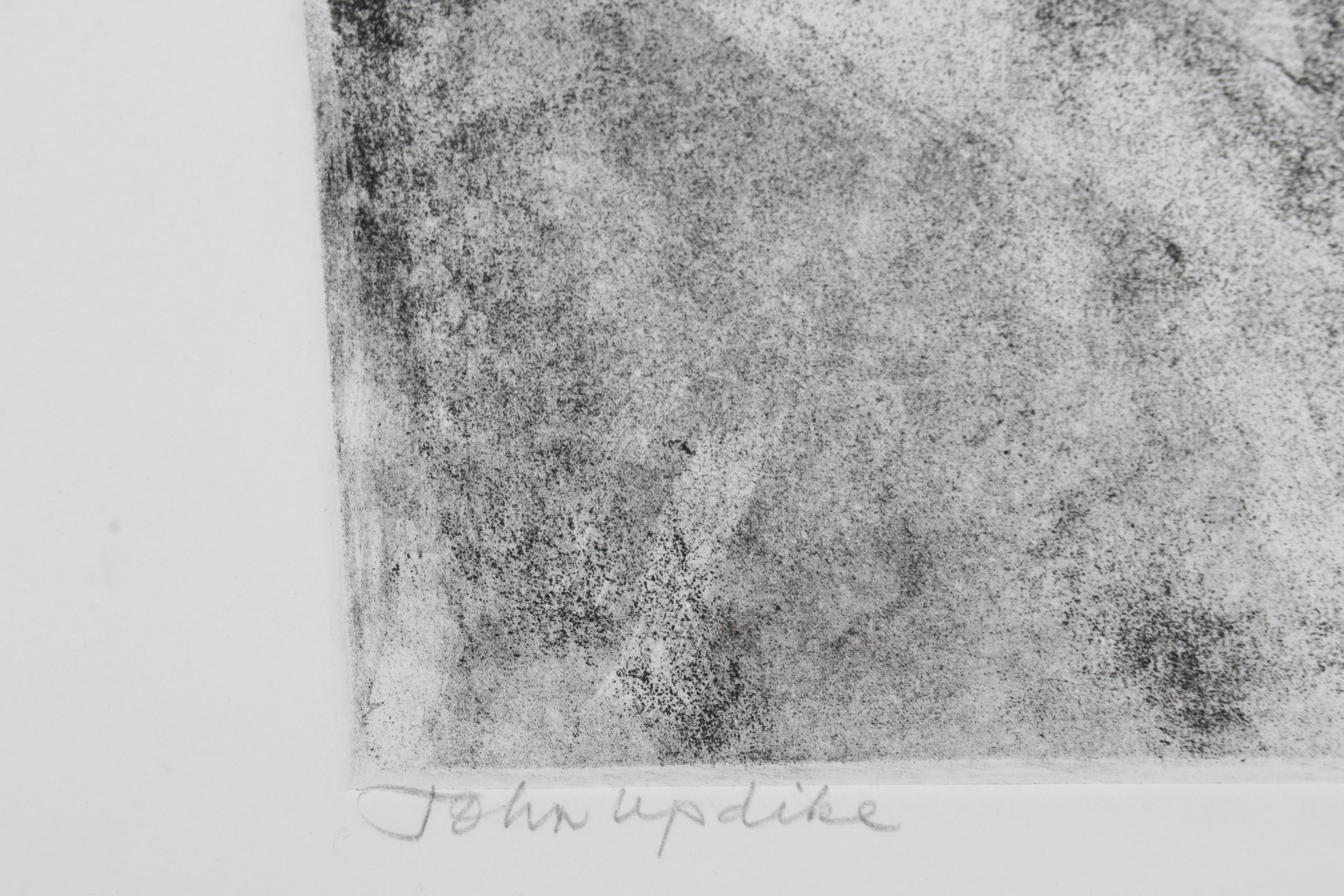 Sidney Chafetz Etching With Aquatint "John Updike," 1981
