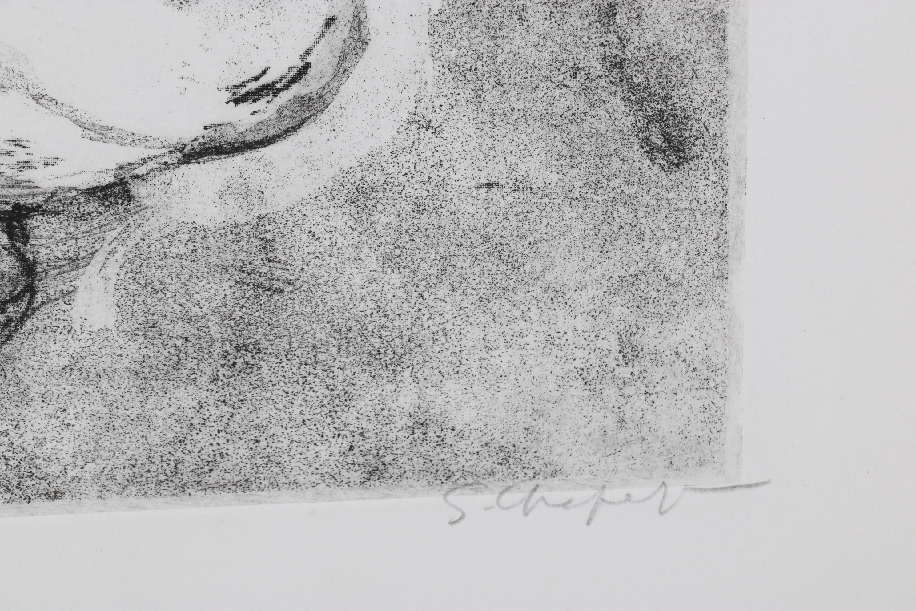 Sidney Chafetz Etching With Aquatint "John Updike," 1981