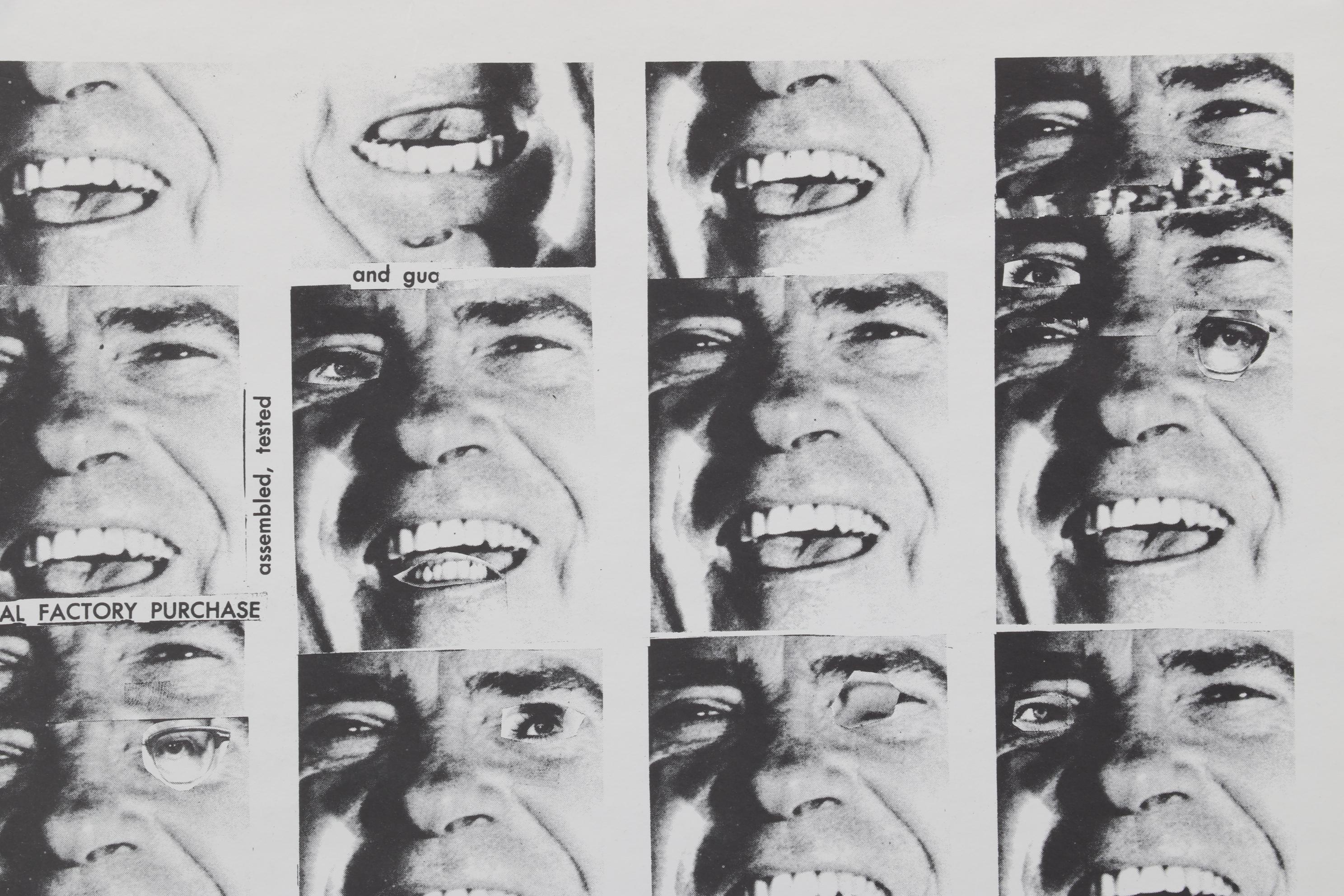 Sidney Chafetz Mixed Media Print "I Hear America Singing II," Circa 1972