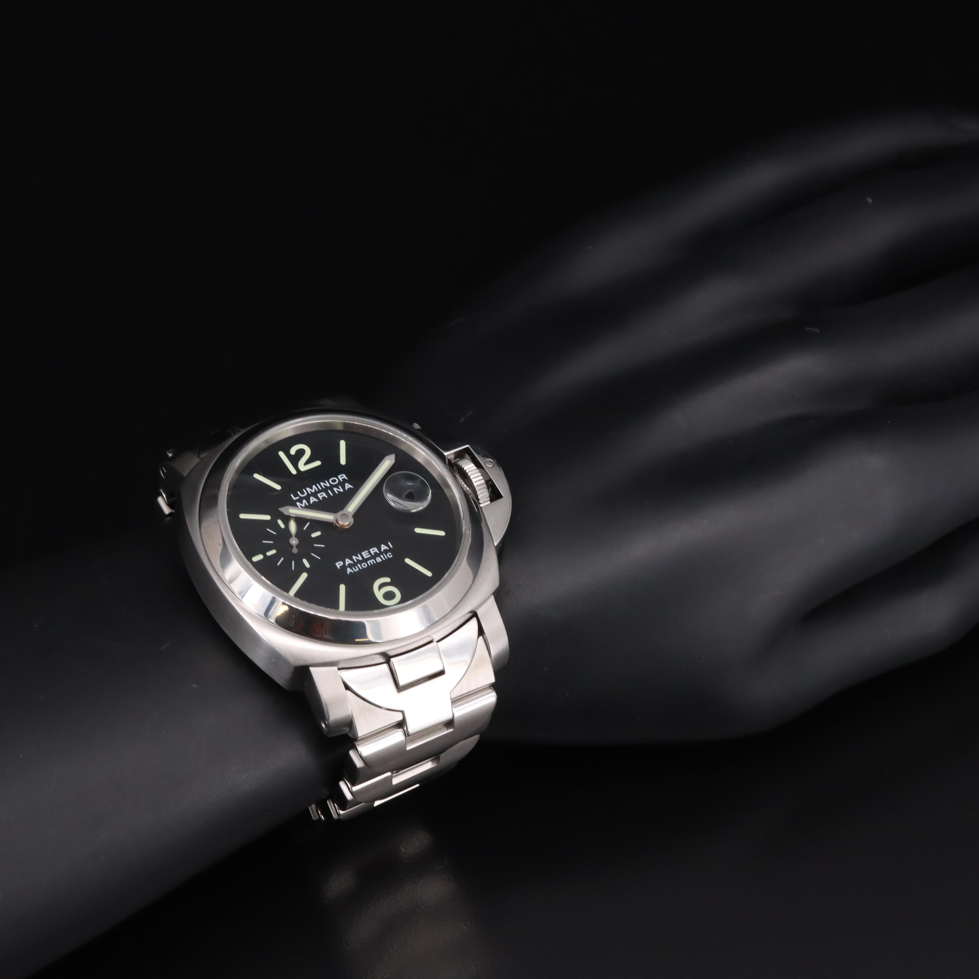 Panerai Luminor Marina Date 44mm Steel Automatic Watch