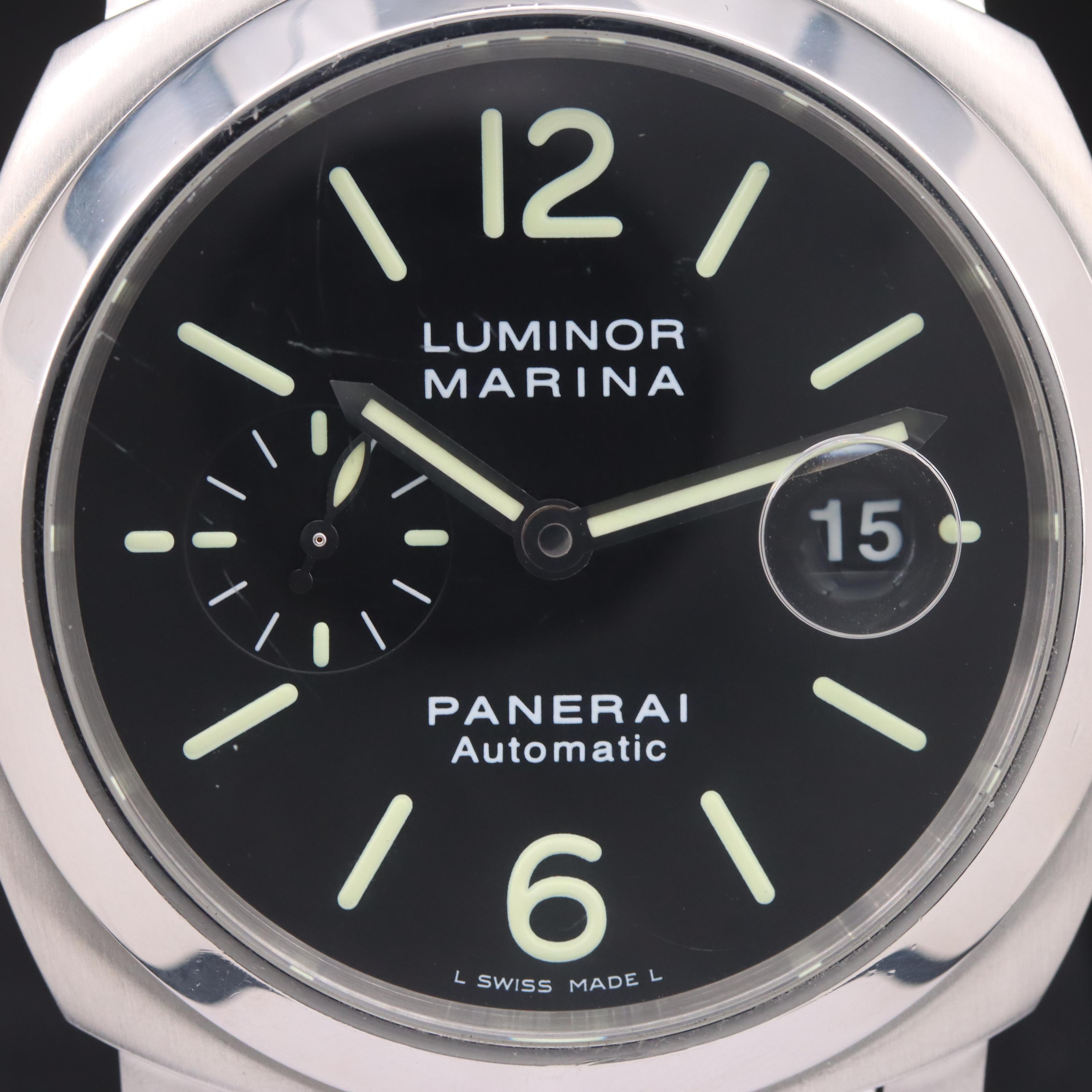 Panerai Luminor Marina Date 44mm Steel Automatic Watch