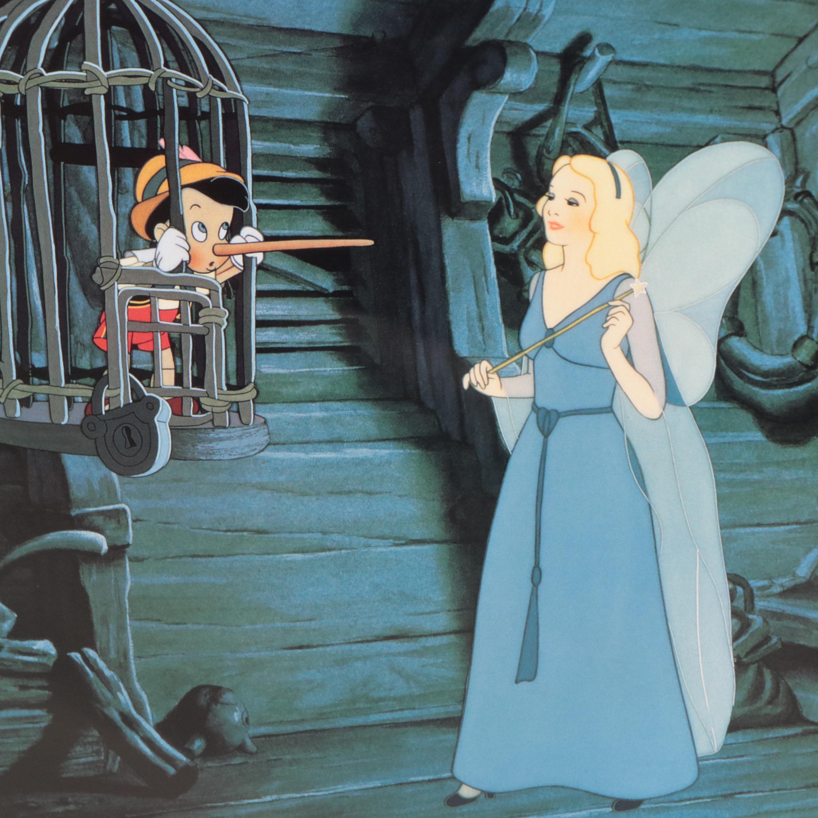 Disney Commemorative Offset Lithographs Including "Cinderella" and "Pinocchio"