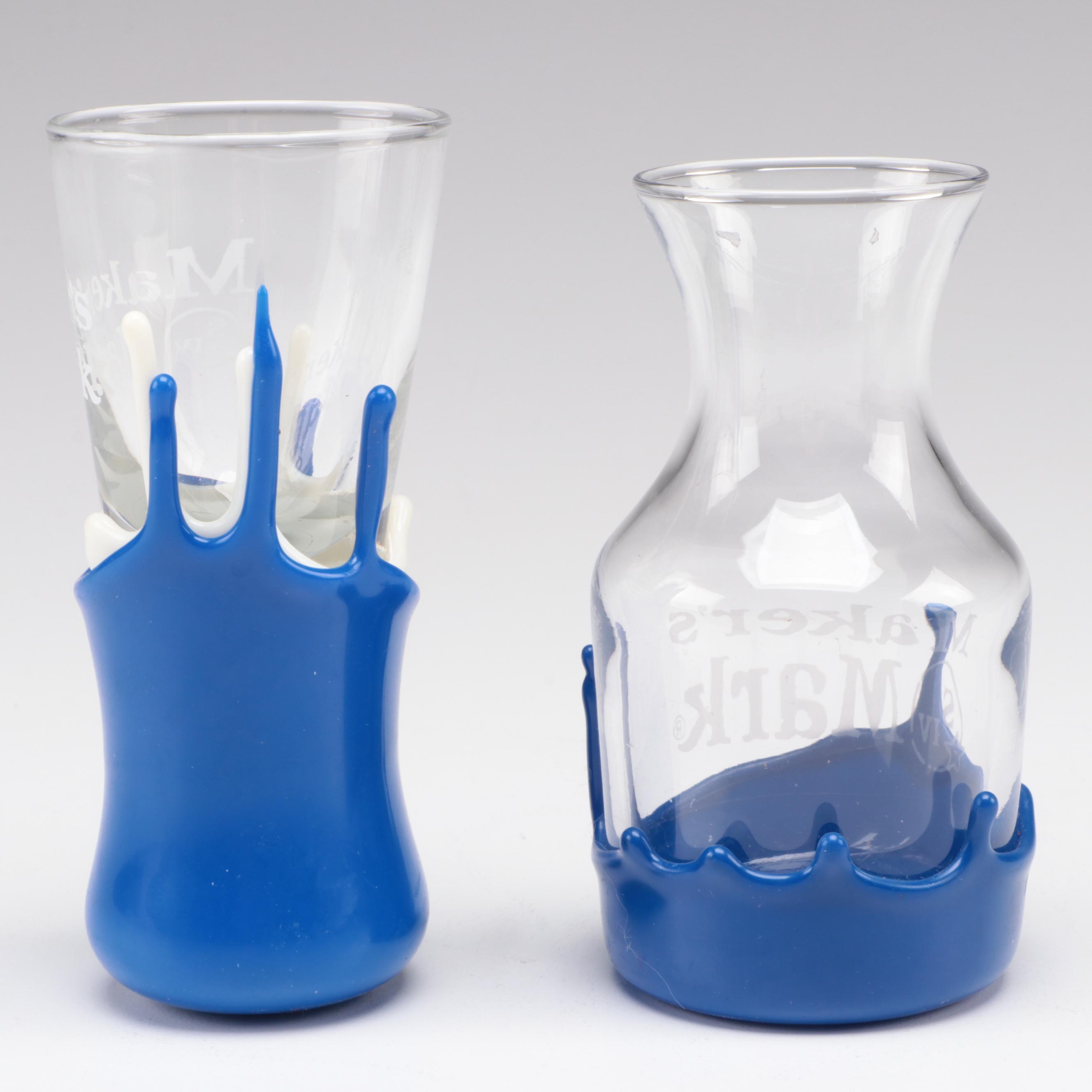 Maker's Mark Wax Dipped Old Fashioned and Tasting Glasses