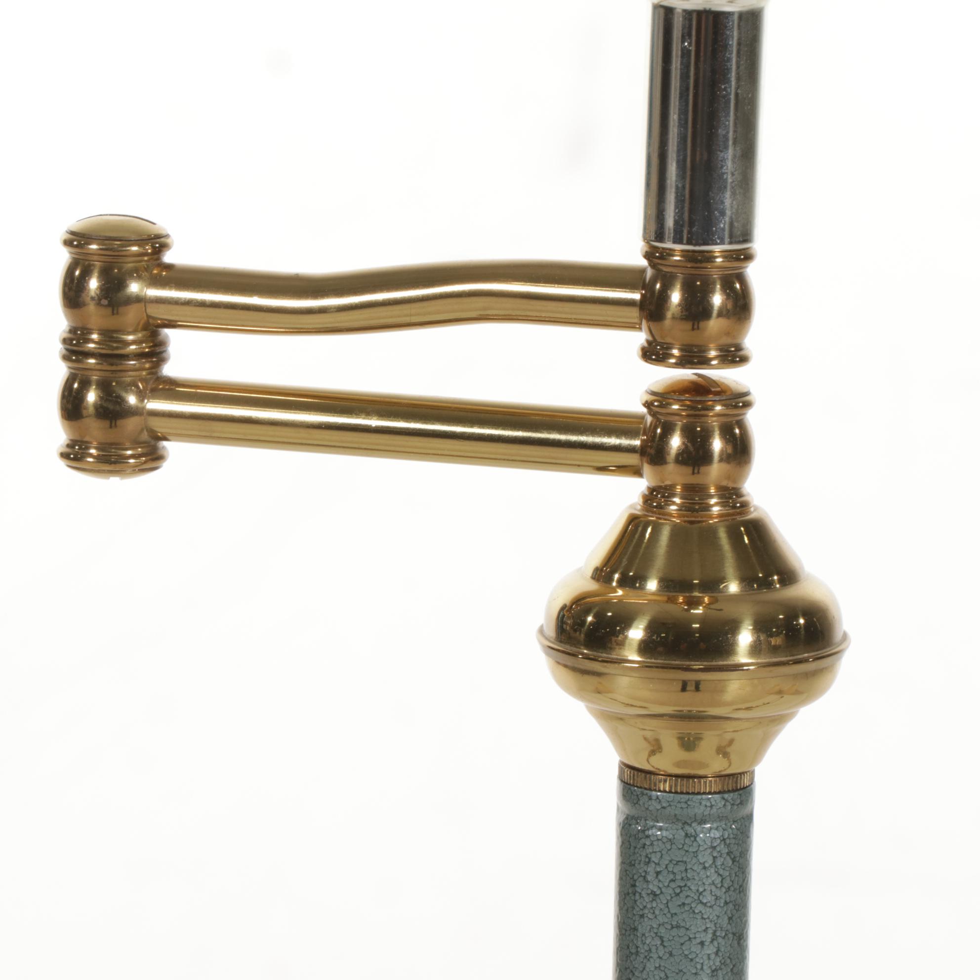 Alsy Swing Arm Floor Lamp with Pair of Table Lamps