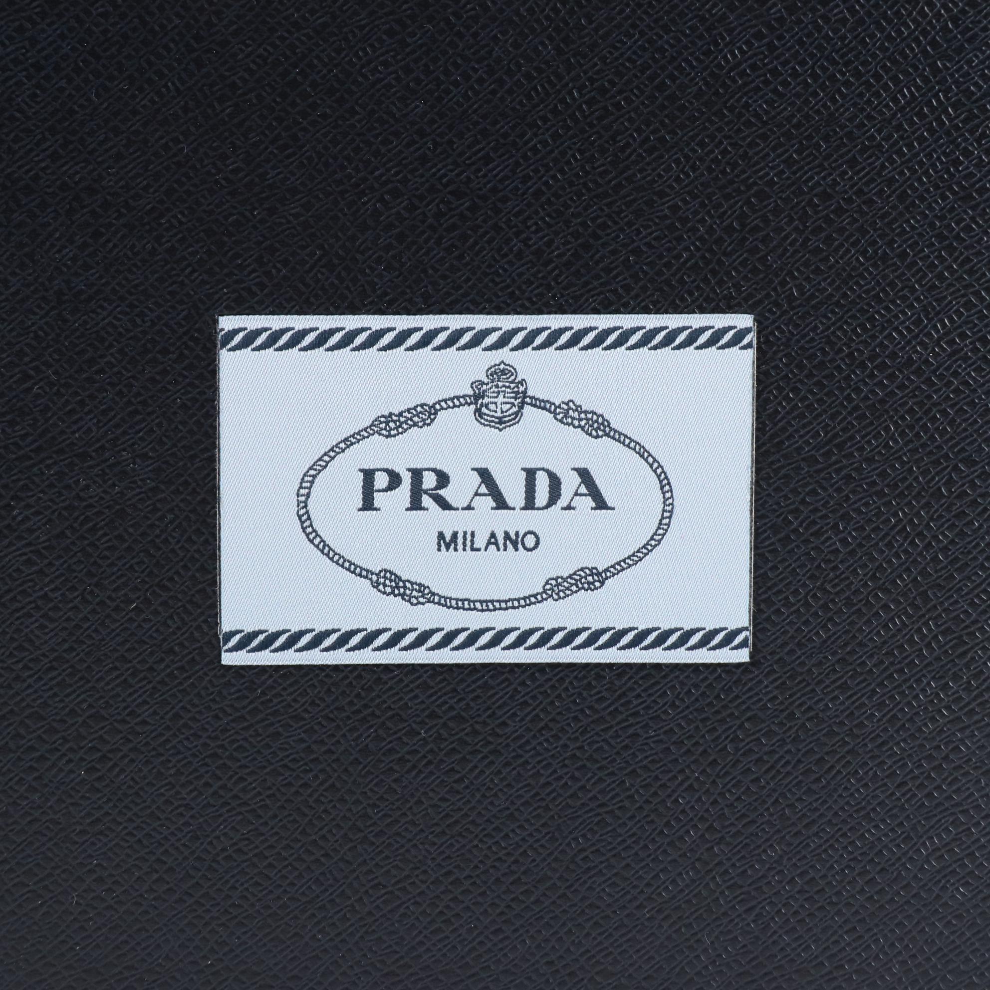 Prada Mini Handbag in Lilac Ostrich Leather with Box