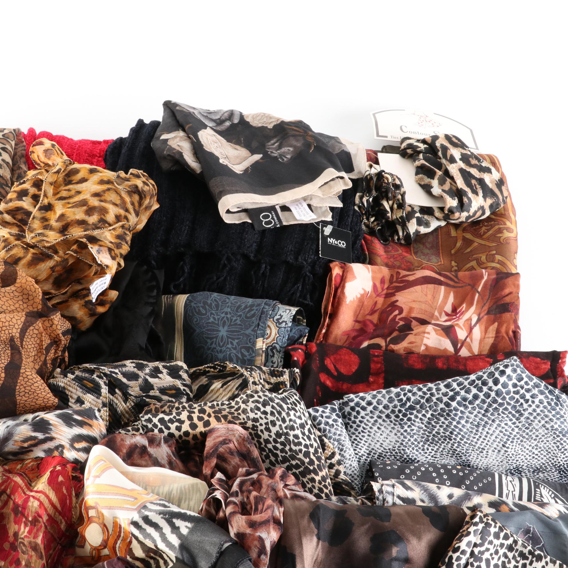 Adrienne Vittadini, Bill Blass, and More Assorted Printed Scarves