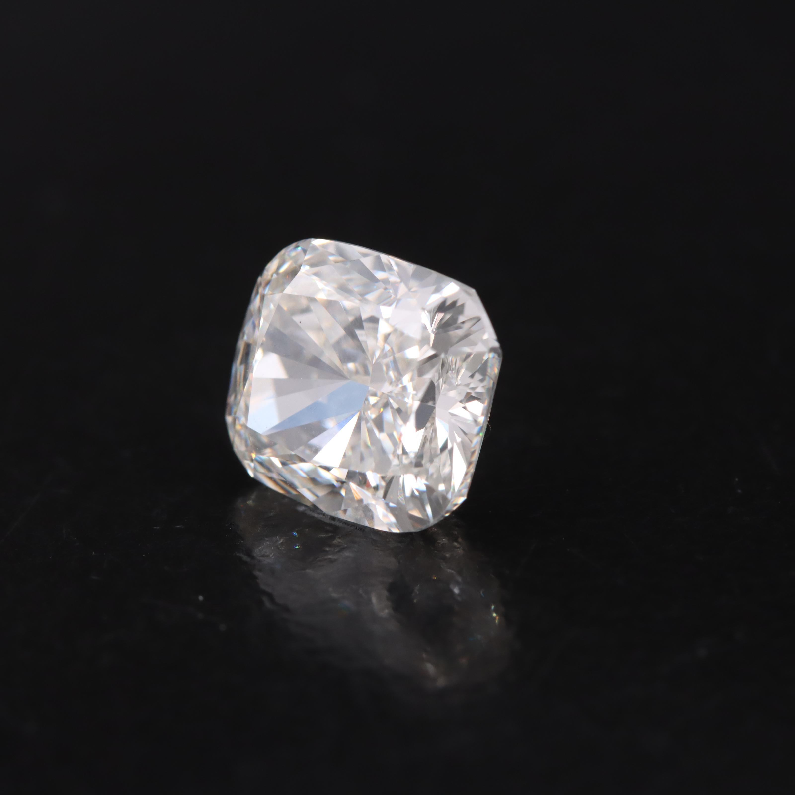 Loose 3.05 CT Cushion Brilliant Lab Grown Diamond with IGI Report