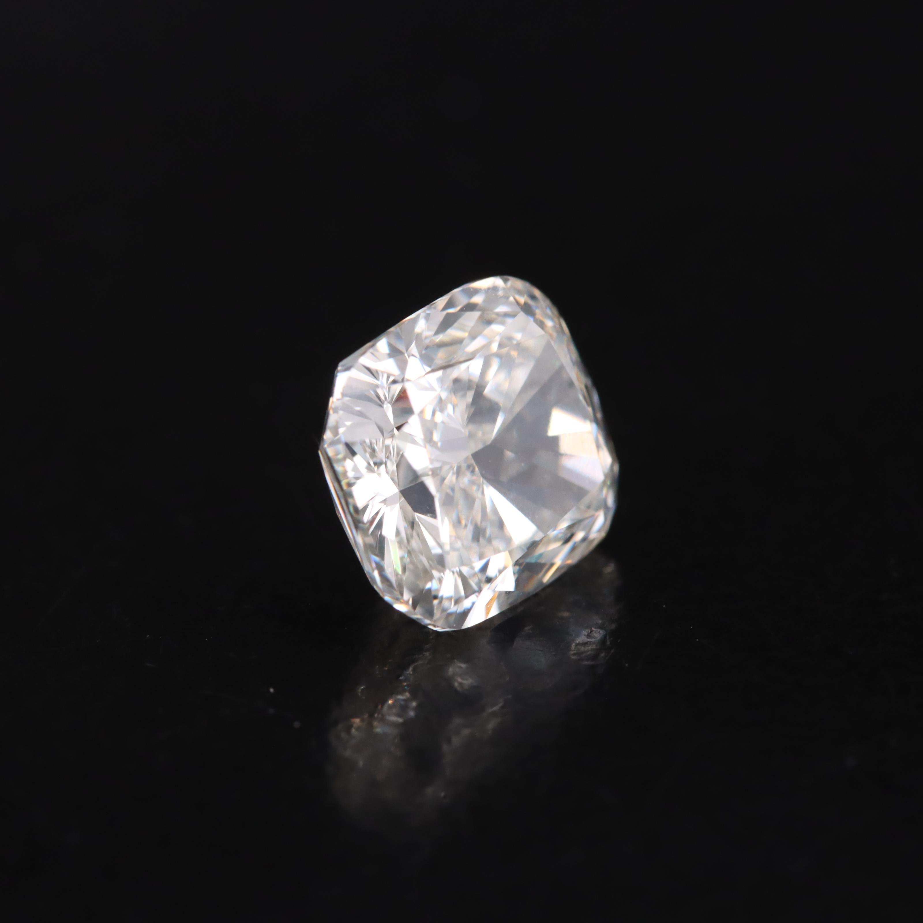 Loose 3.05 CT Cushion Brilliant Lab Grown Diamond with IGI Report
