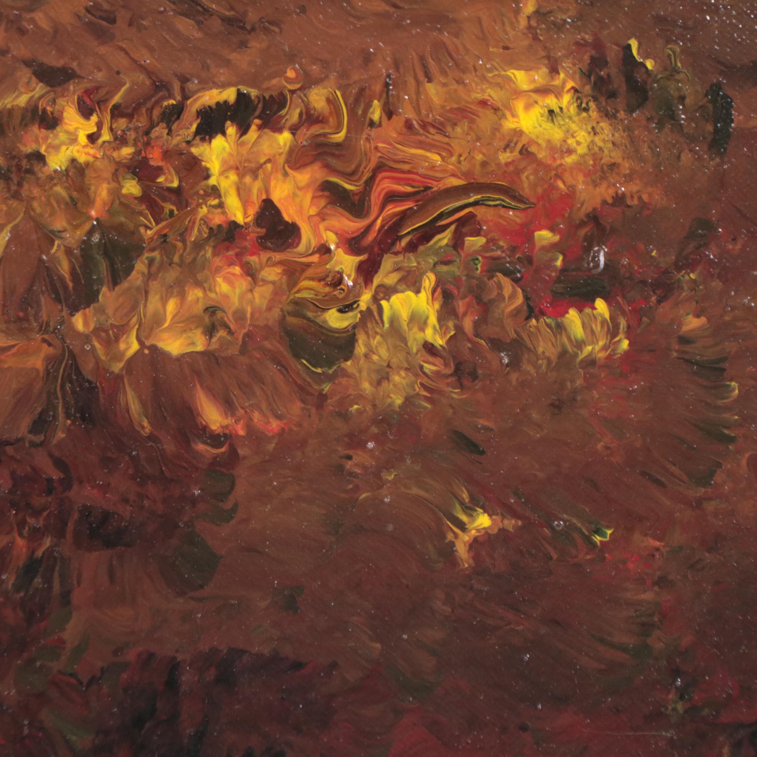 Non-objective Abstract Acrylic Painting