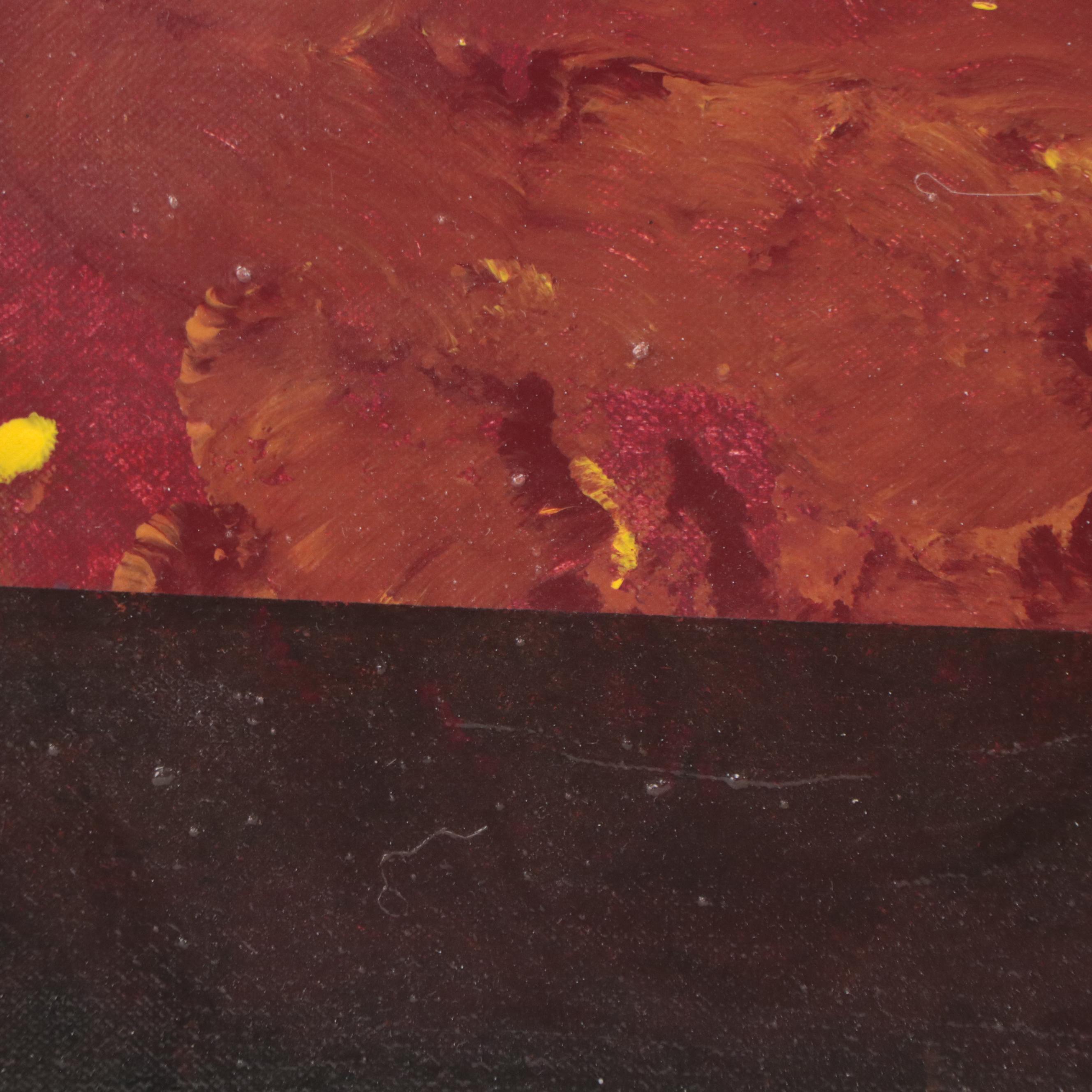 Non-objective Abstract Acrylic Painting