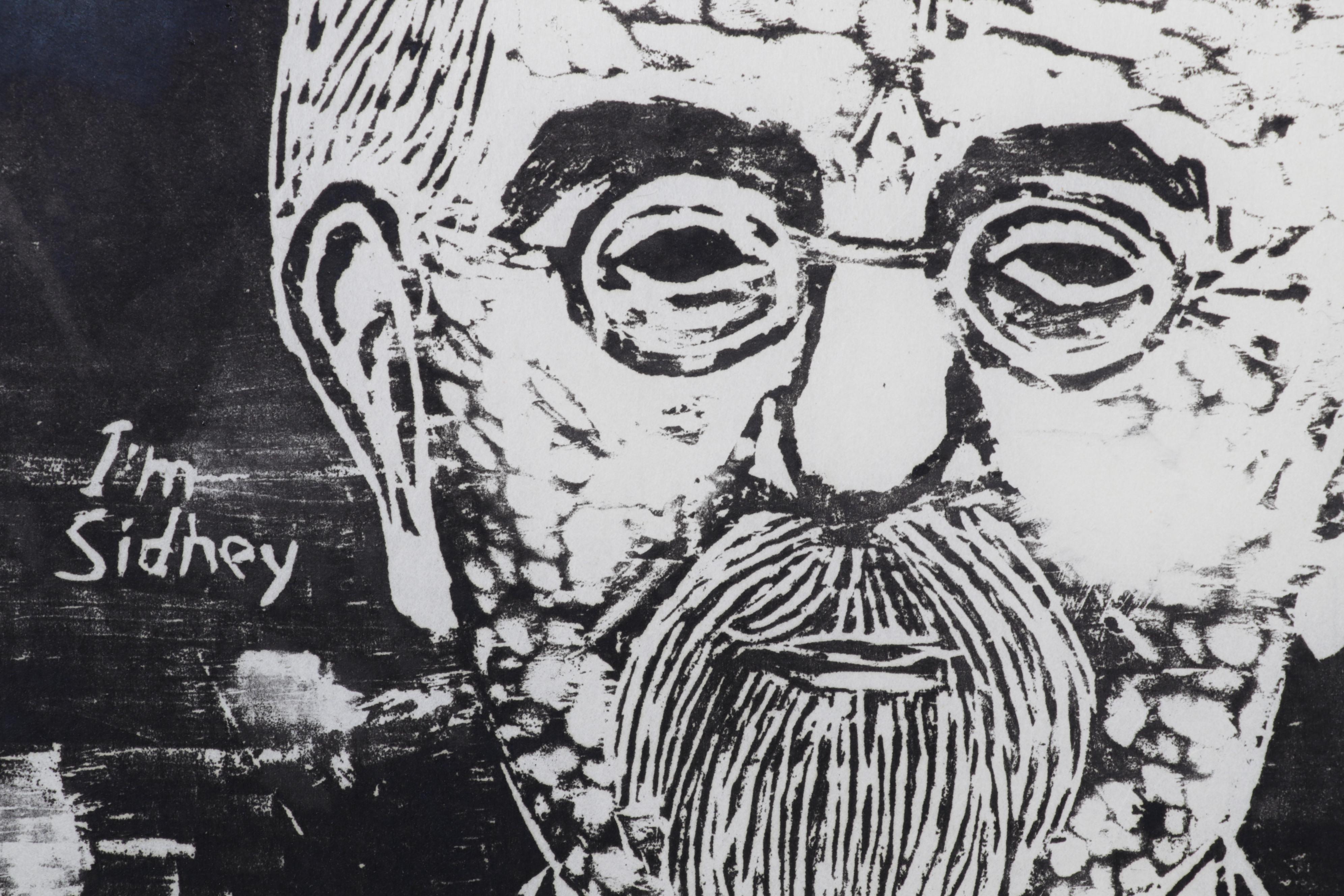 Sidney Chafetz Woodcut "Socialists," 1966