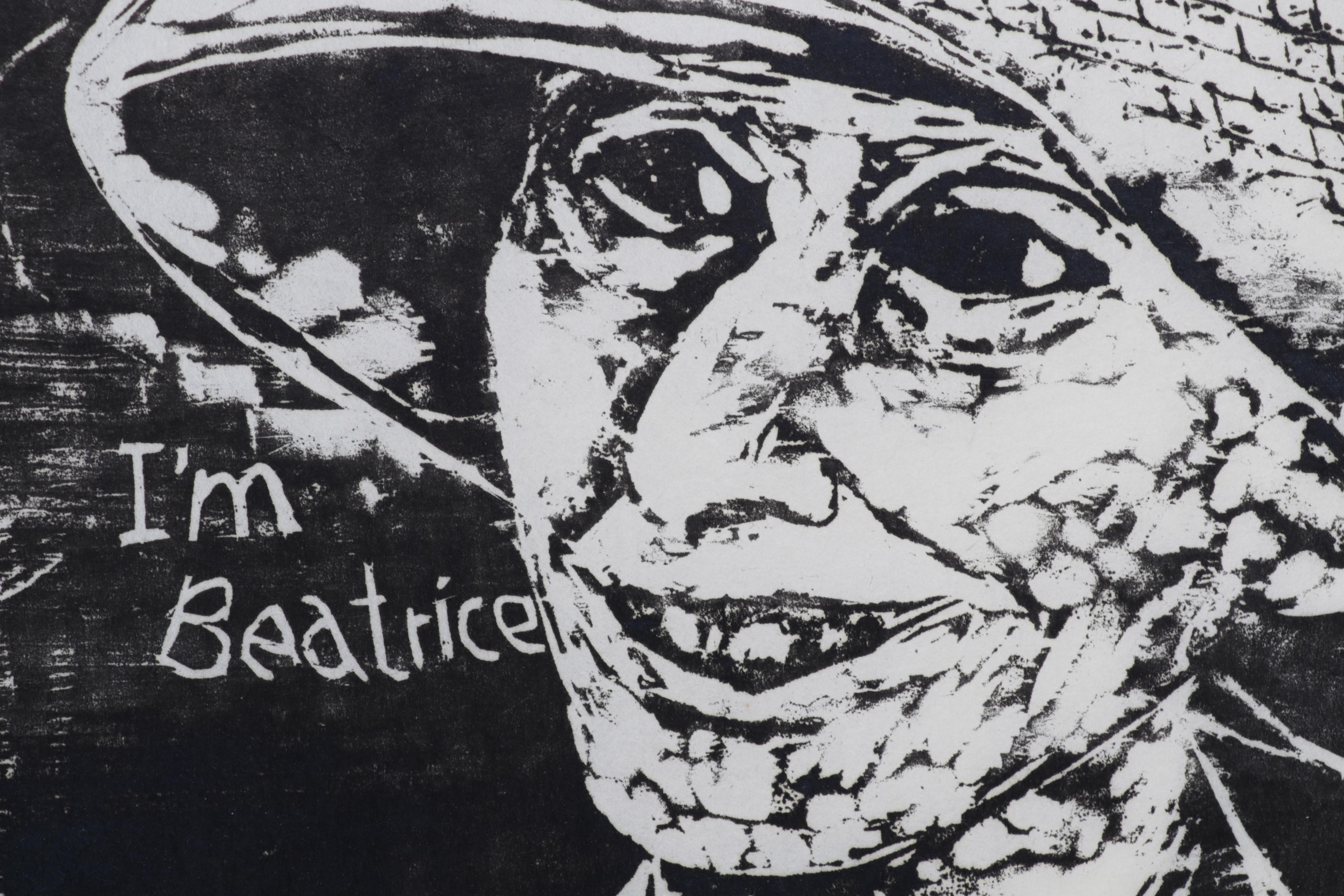 Sidney Chafetz Woodcut "Socialists," 1966