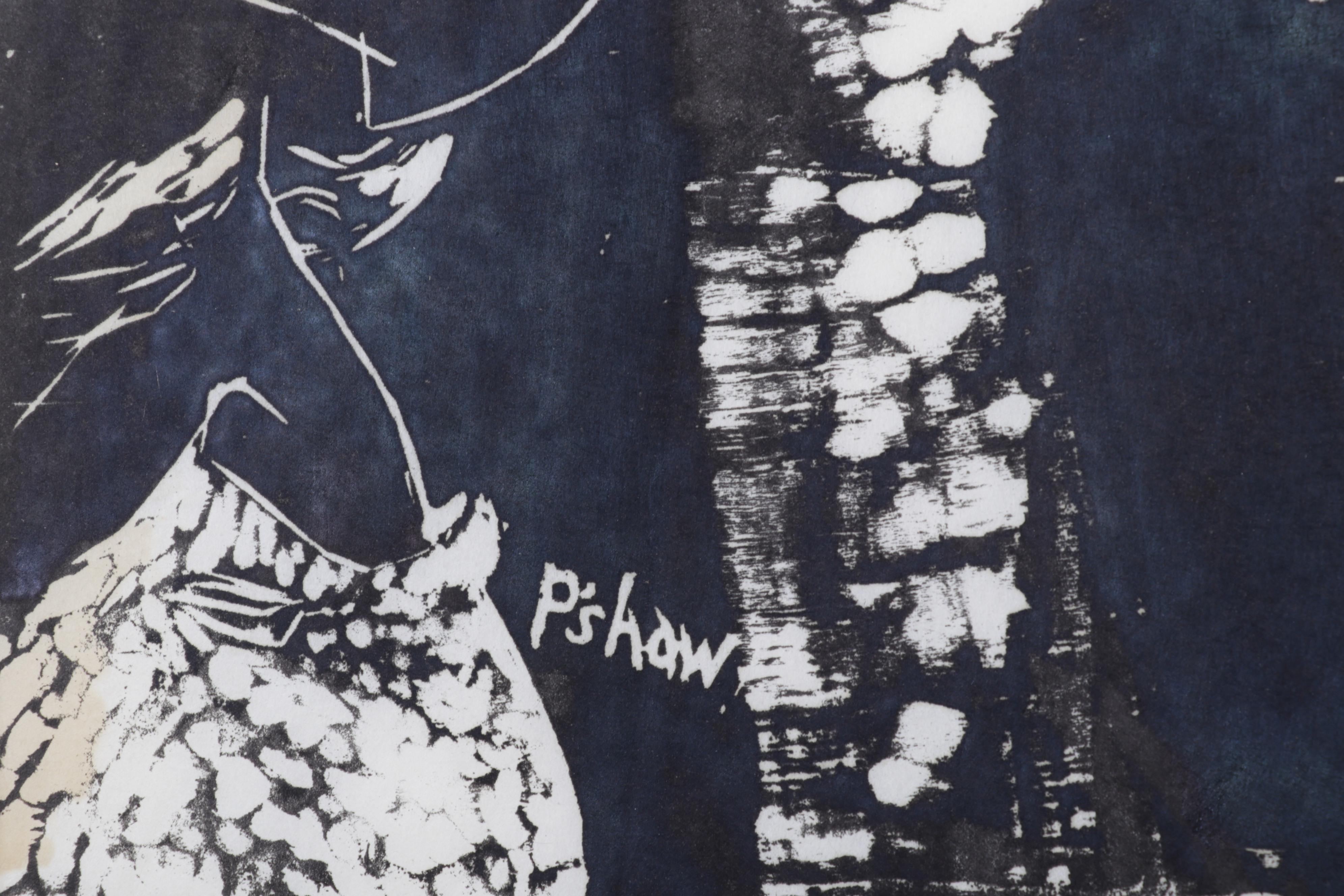 Sidney Chafetz Woodcut "Socialists," 1966