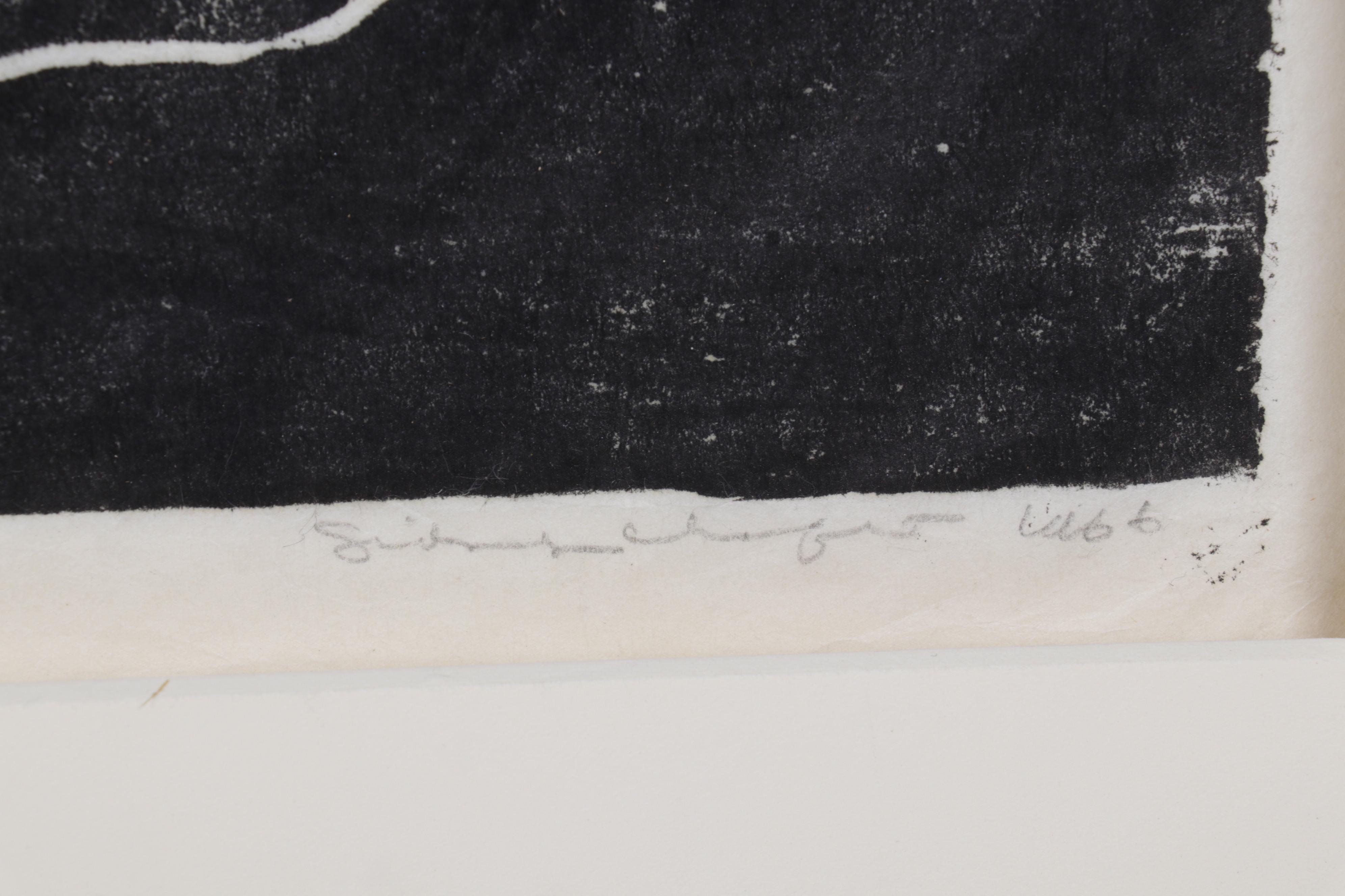 Sidney Chafetz Woodcut "Socialists," 1966