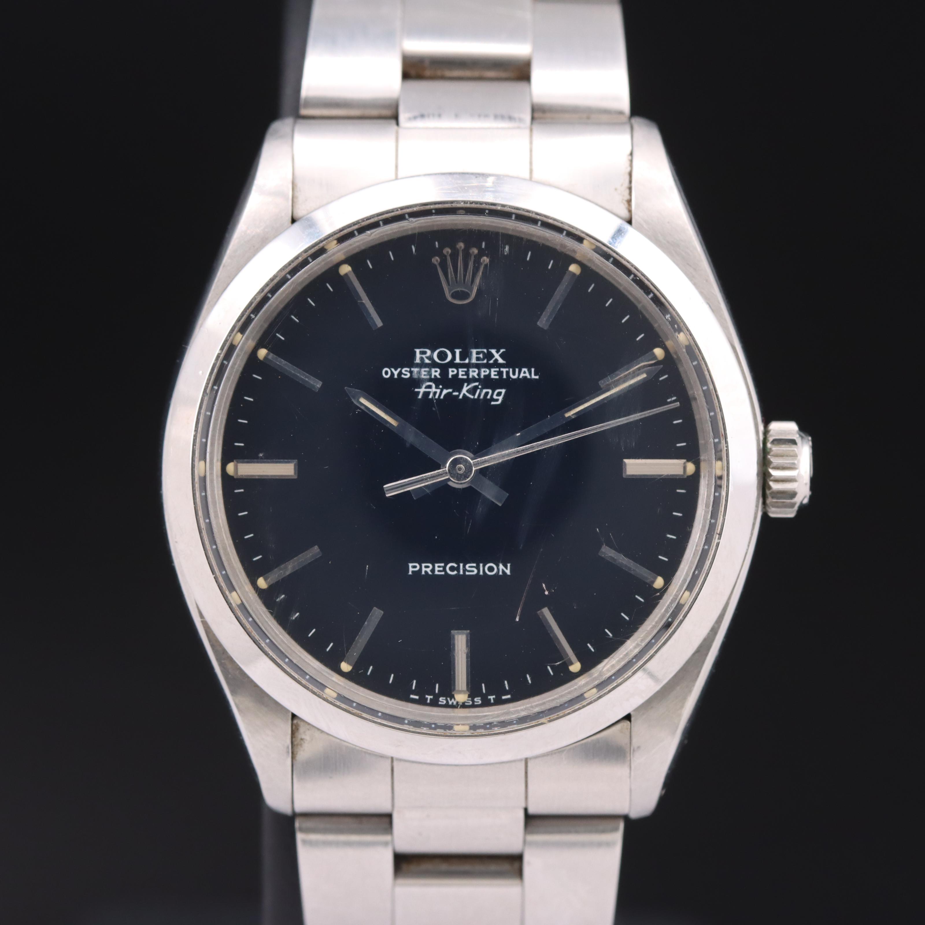 1981 Rolex Oyster Perpetual "Air-King" Stainless Steel Watch