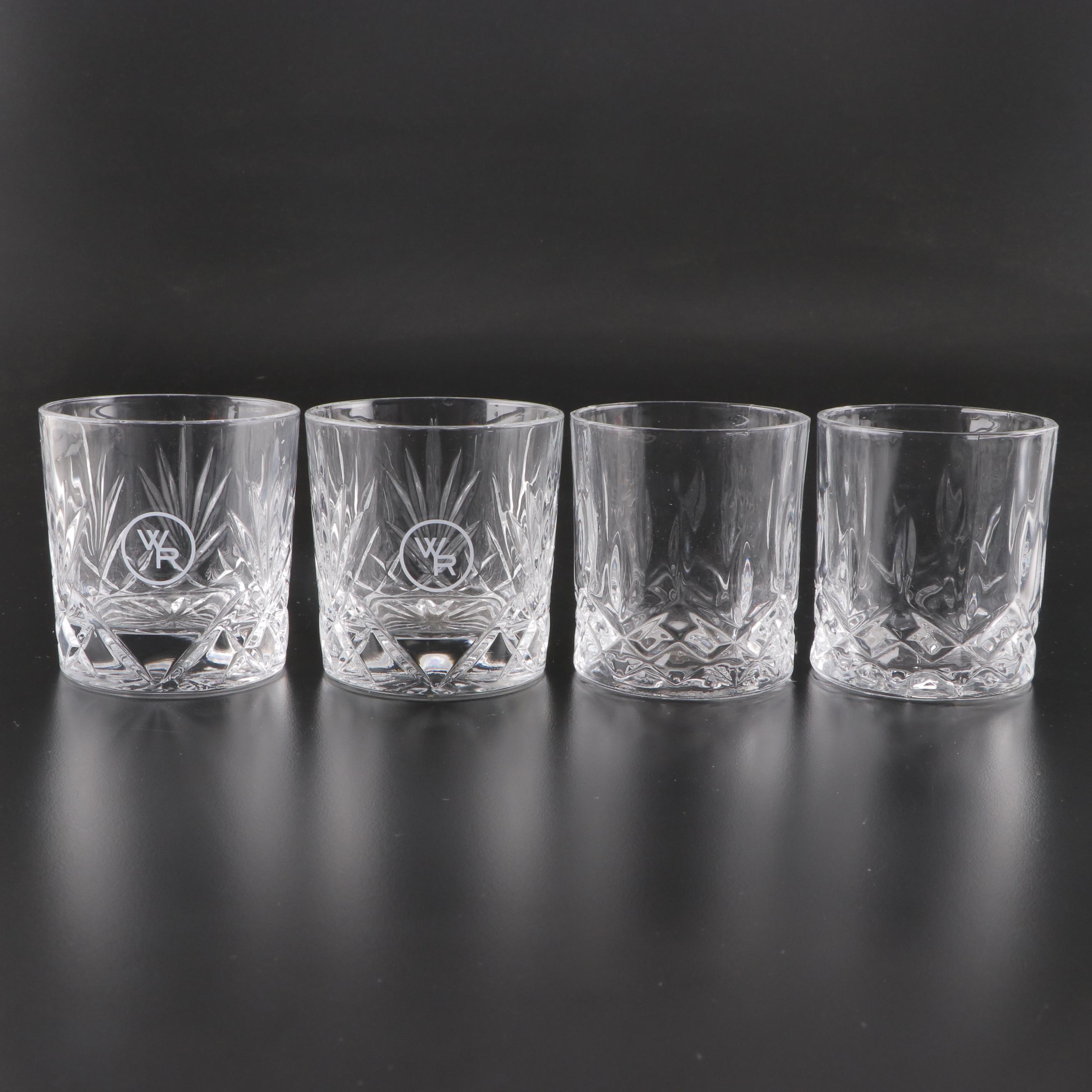 Glencairn Crystal Woodford Reserve and Other Glass Old Fashioned Glasses