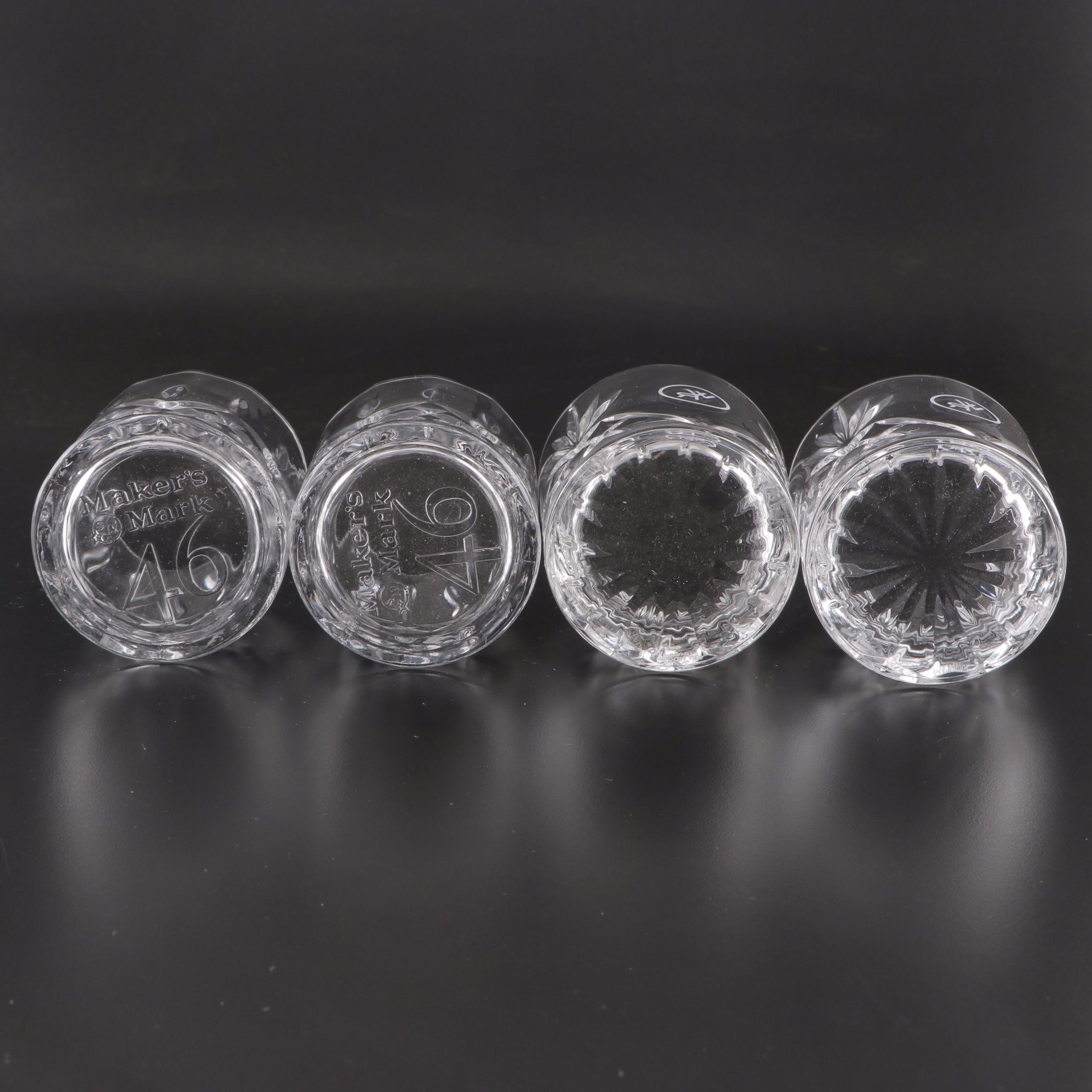 Glencairn Crystal Woodford Reserve and Other Glass Old Fashioned Glasses