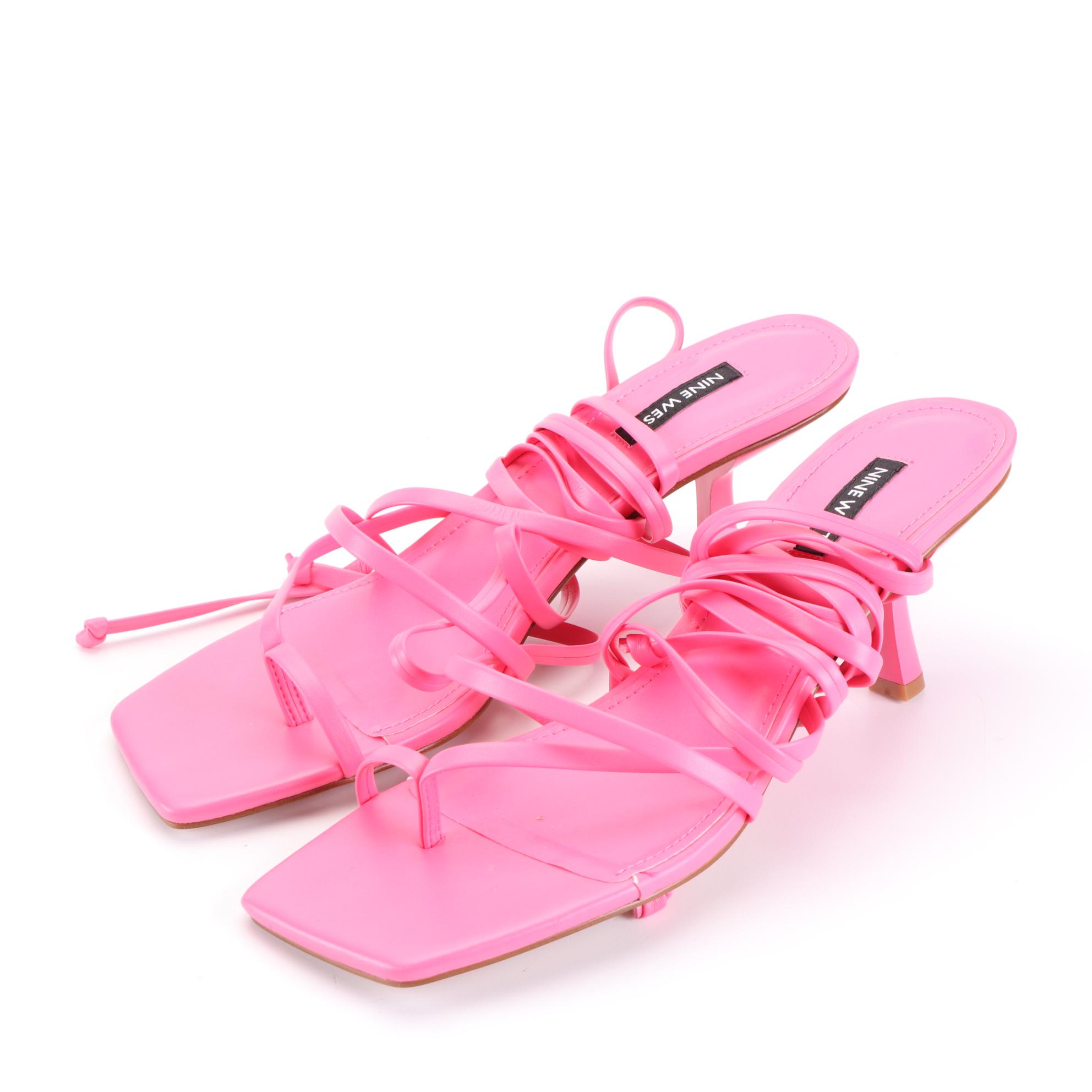 Nine West Pina  Ankle Wrap Heeled Sandal and